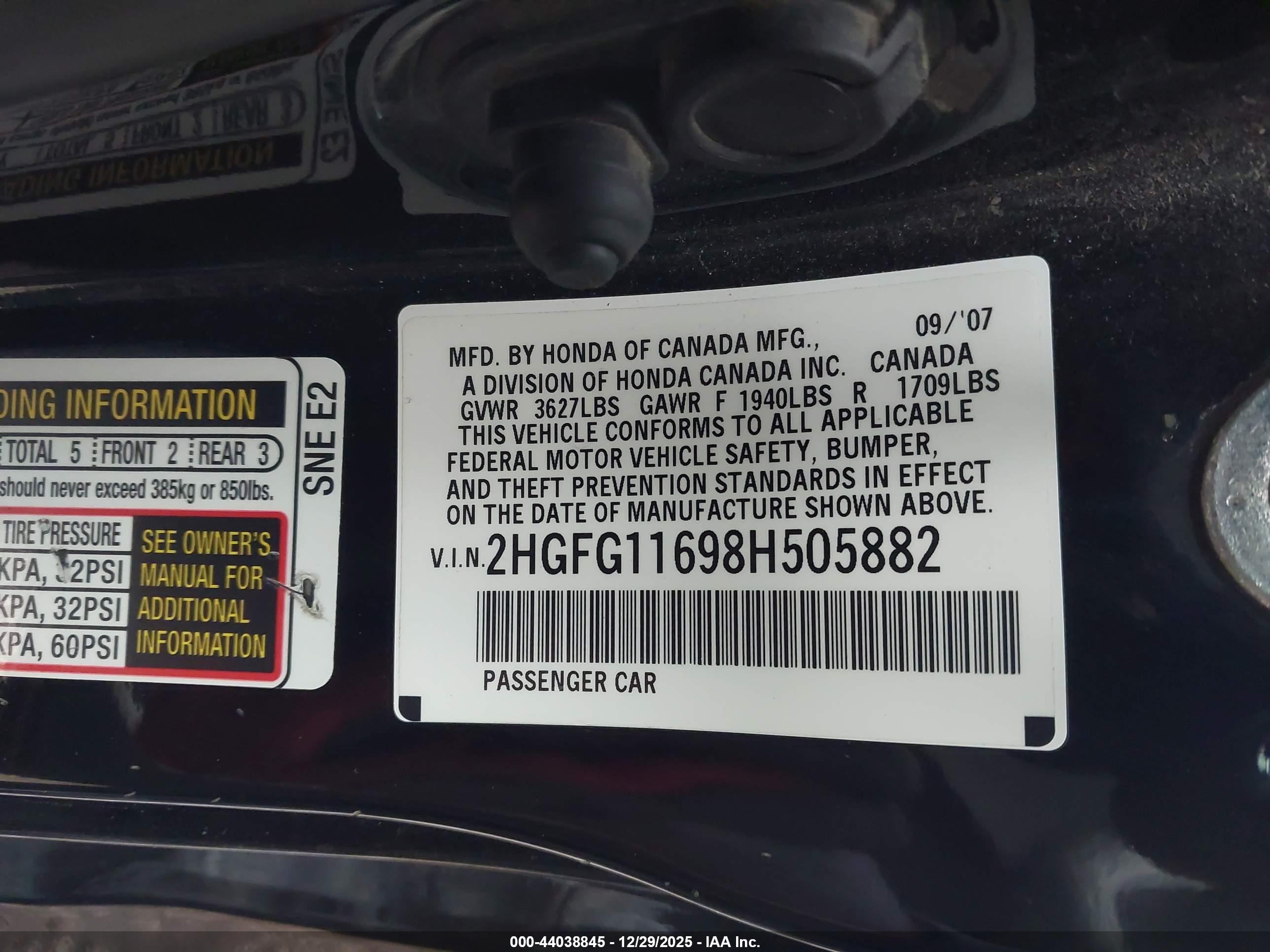 HONDA CIVIC image 9