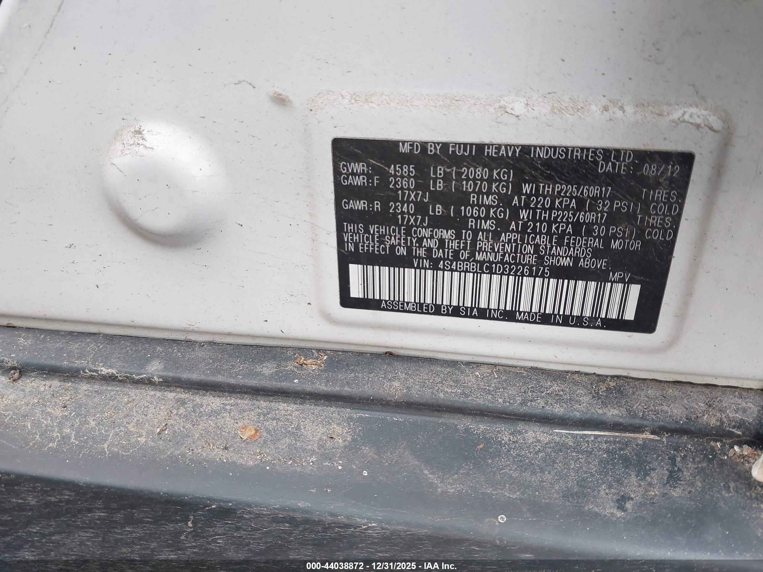SUBARU OUTBACK image 9