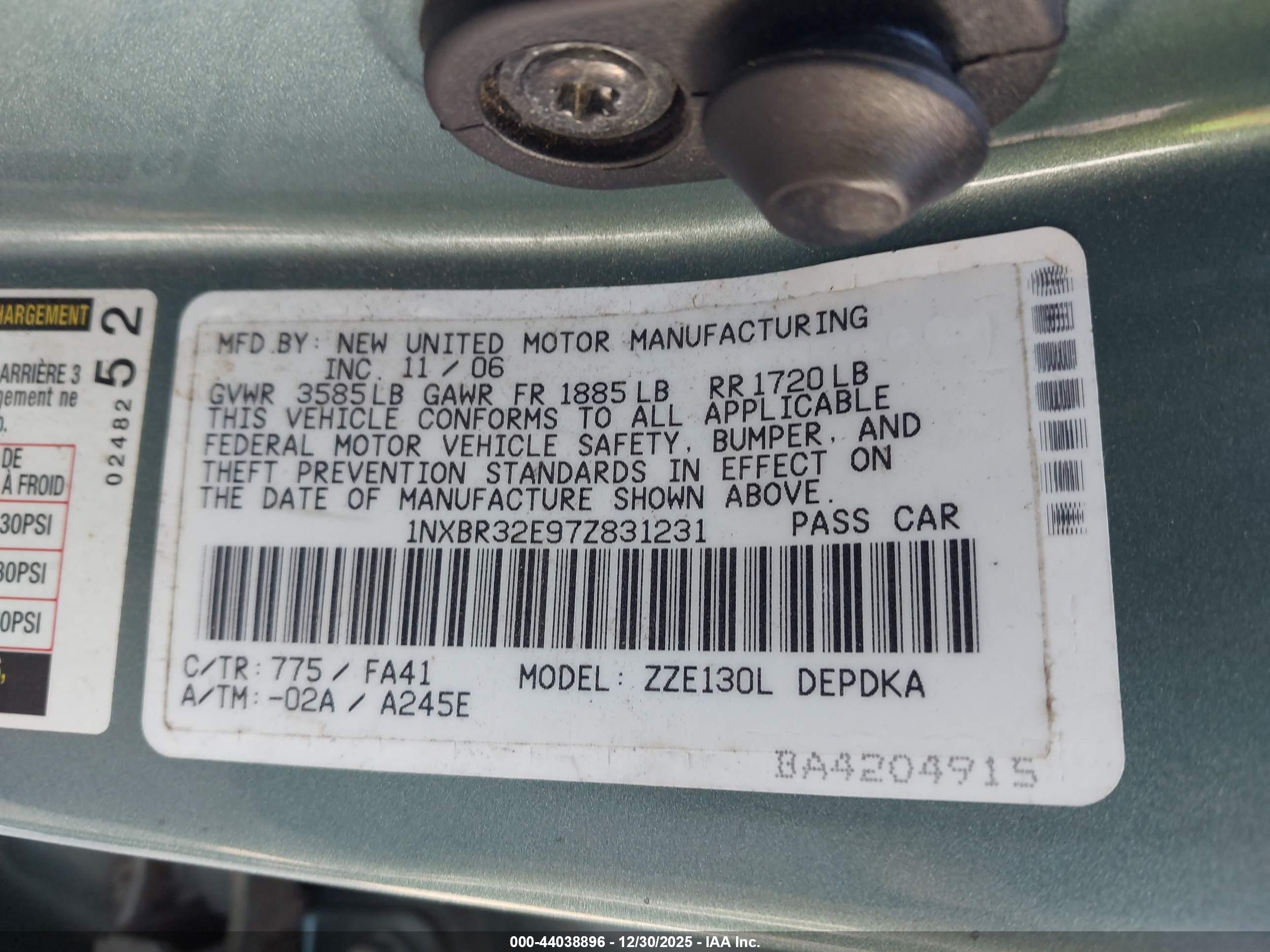 TOYOTA COROLLA image 9