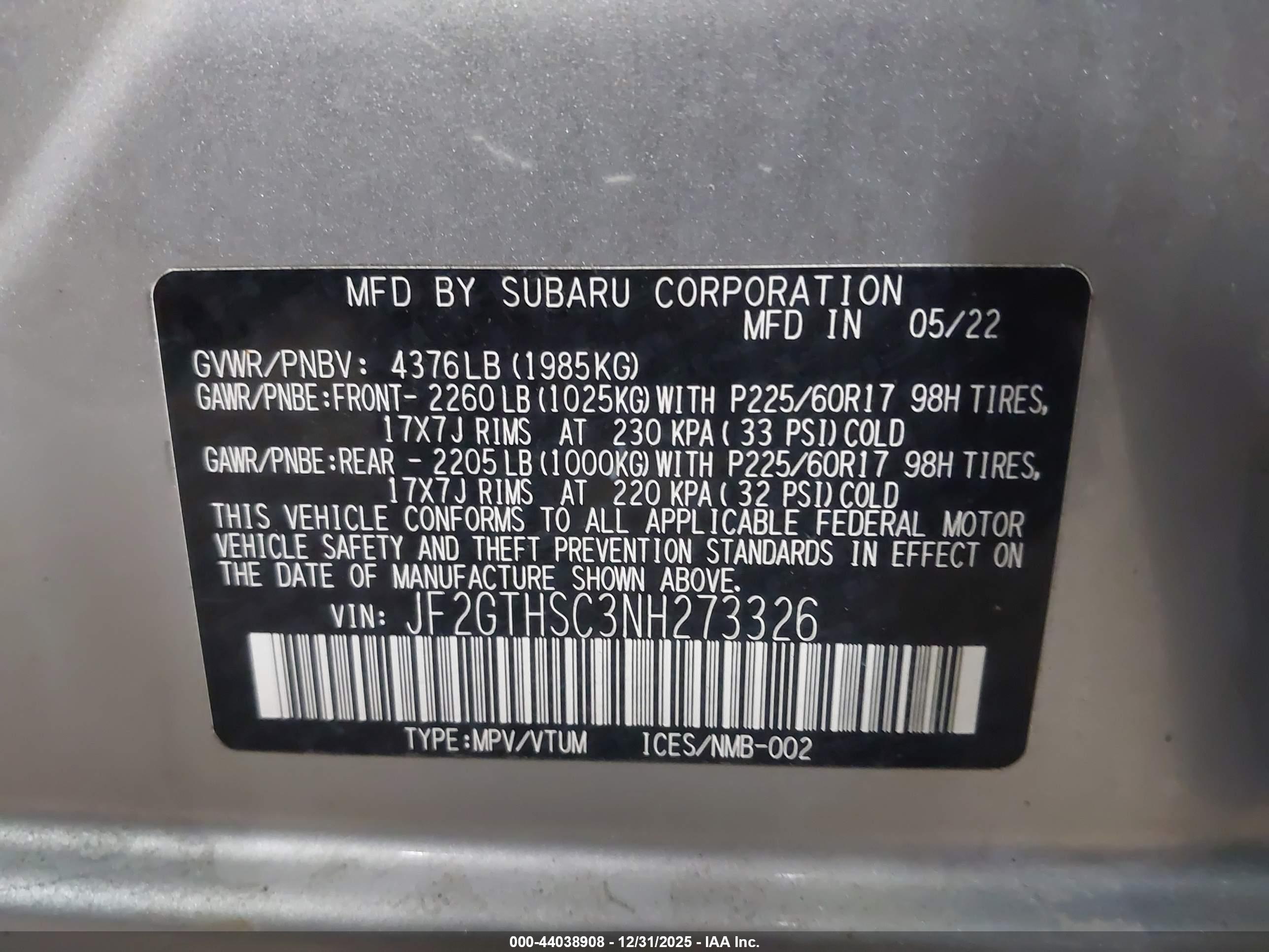 SUBARU CROSSTREK image 9