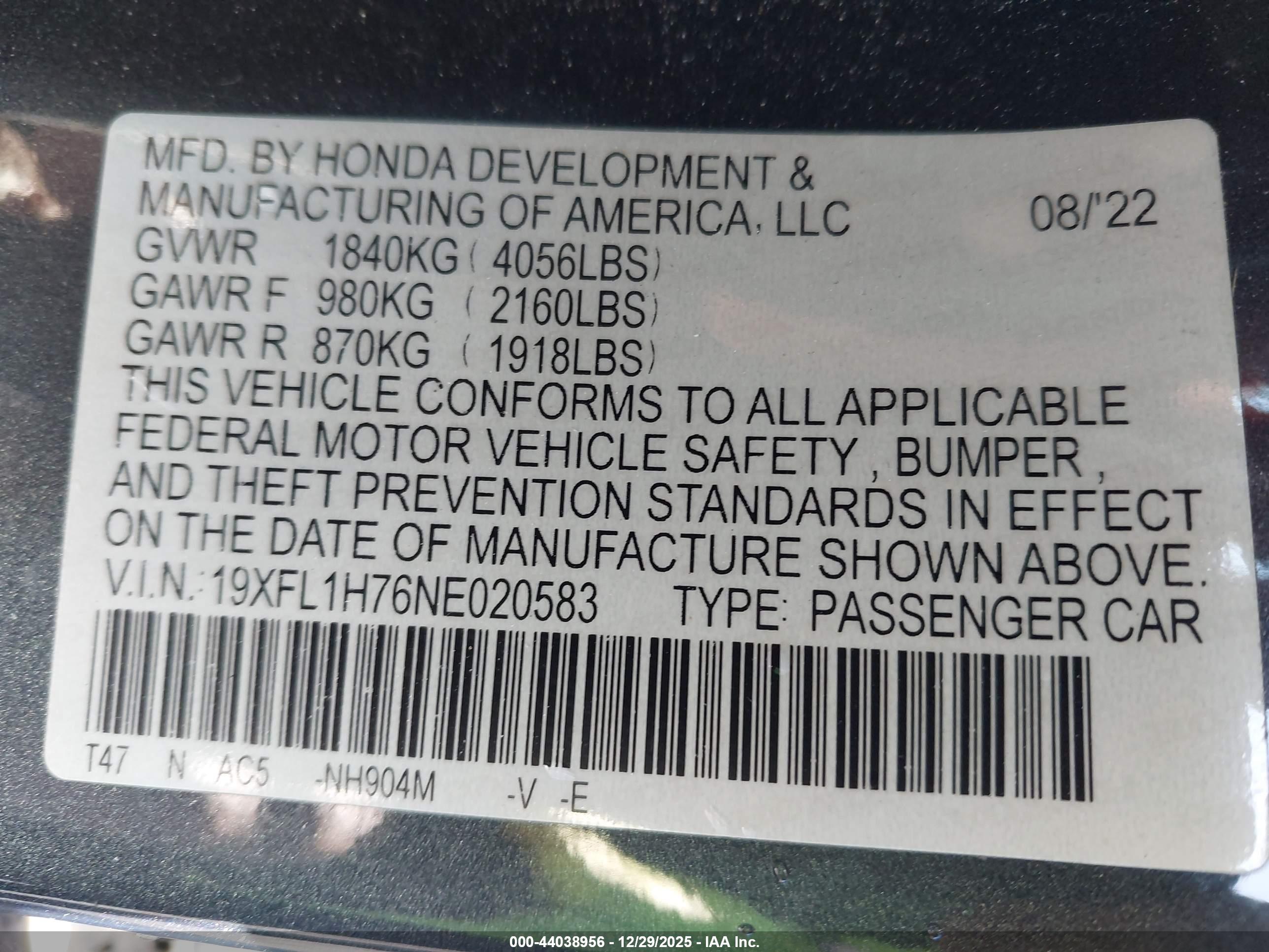 HONDA CIVIC image 9