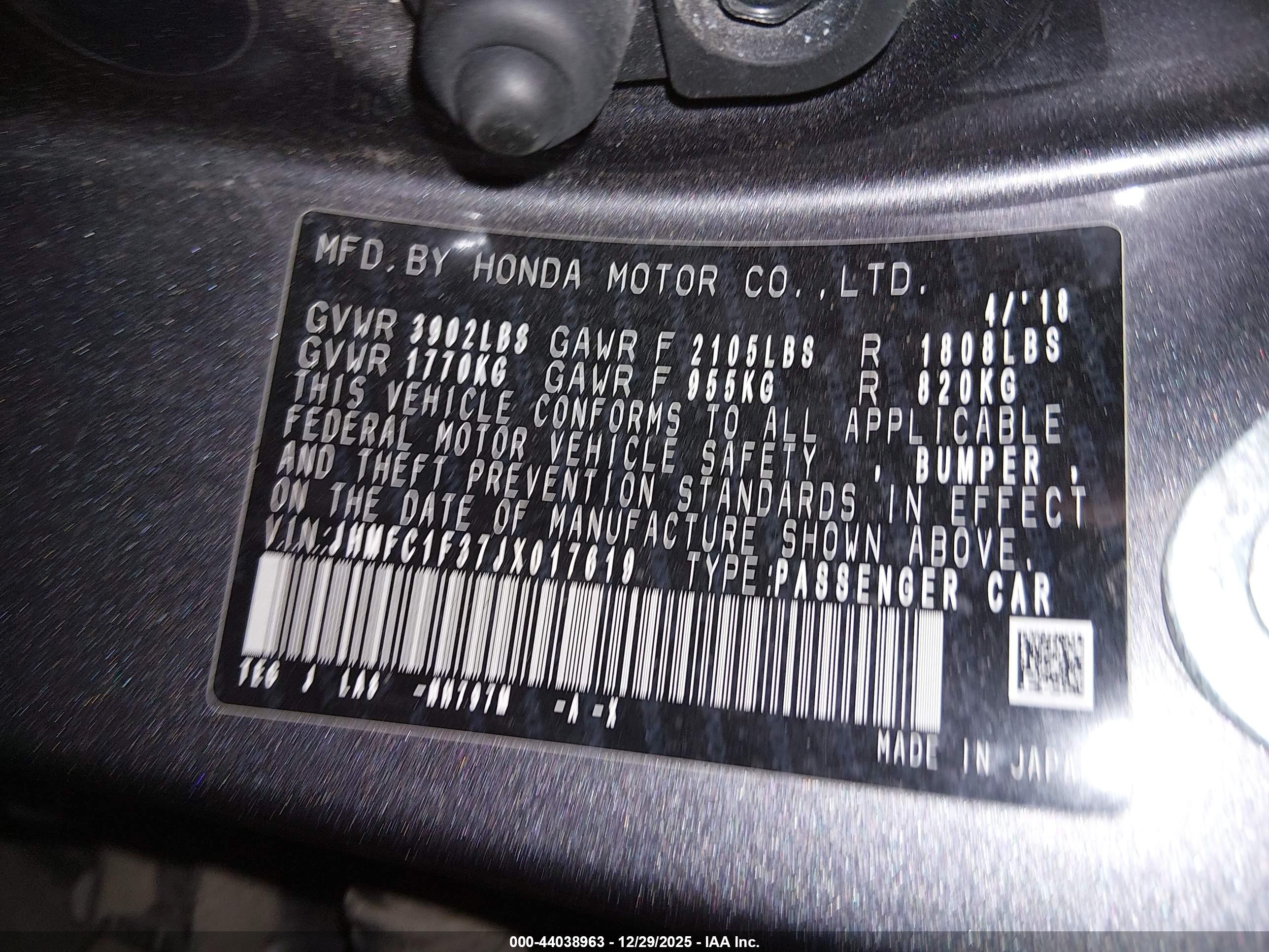 HONDA CIVIC image 9