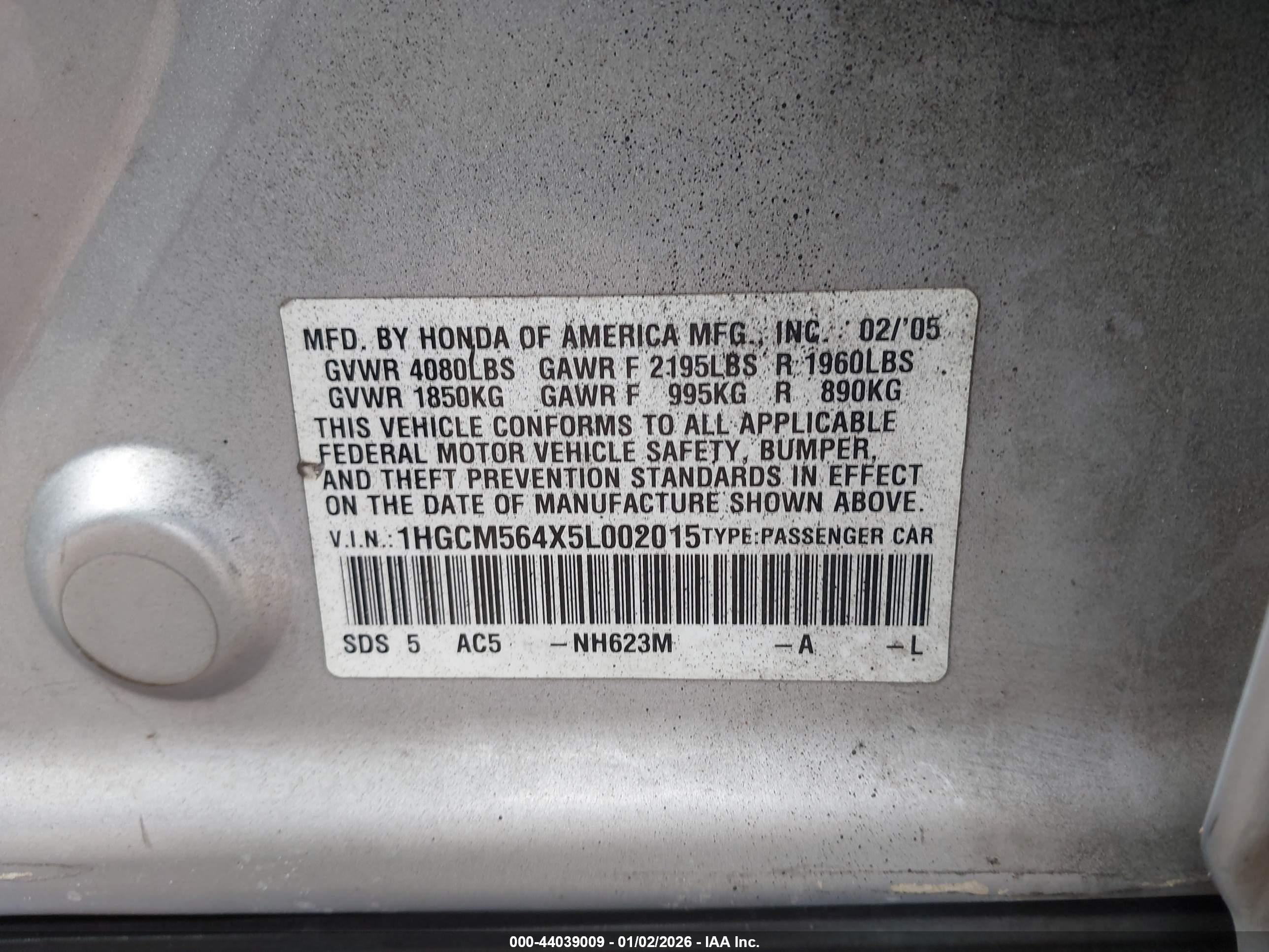 HONDA ACCORD image 9