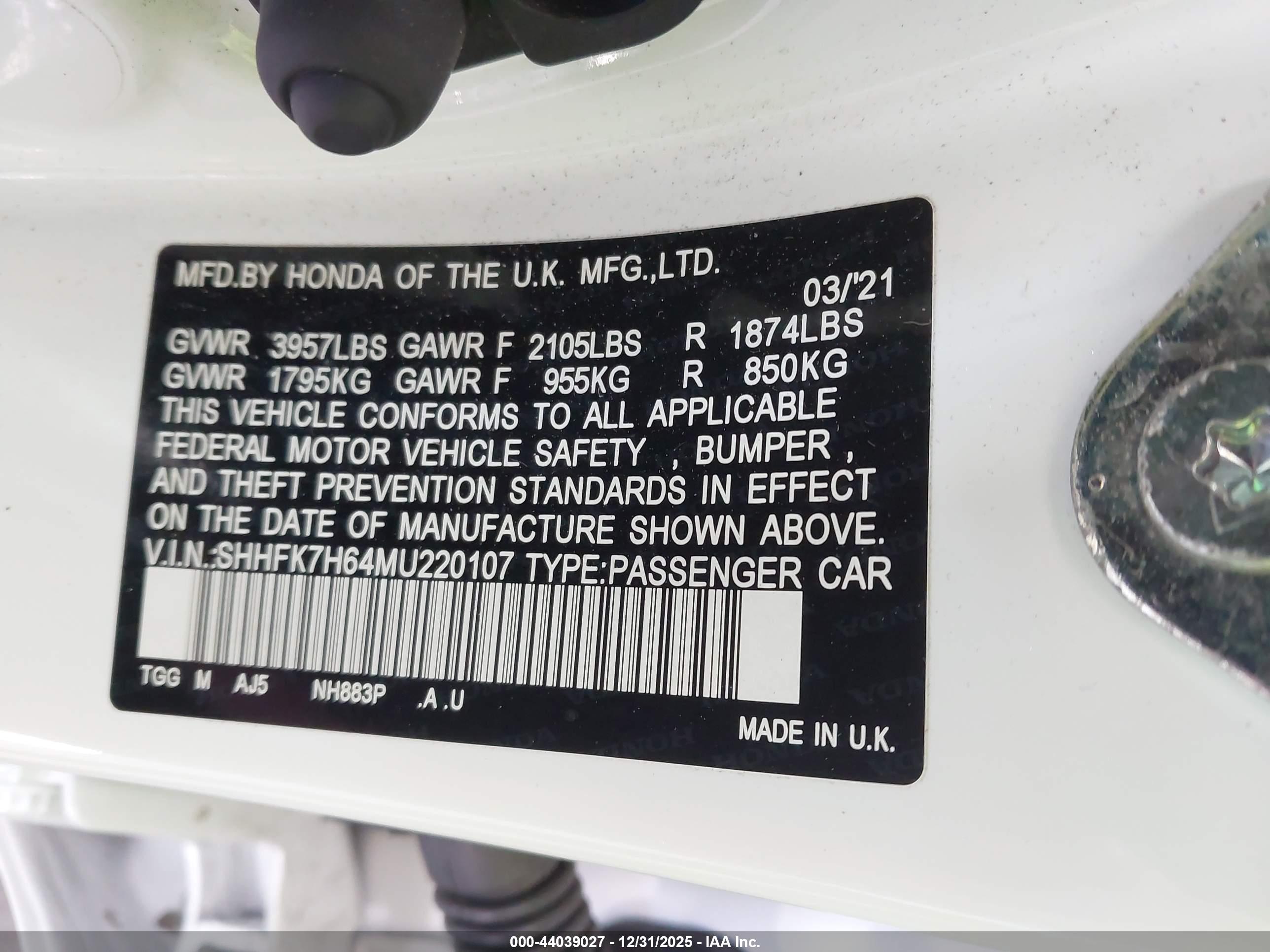 HONDA CIVIC image 9