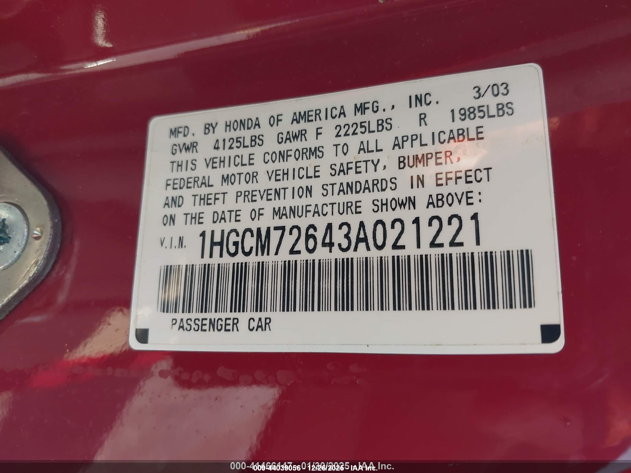 HONDA ACCORD image 9