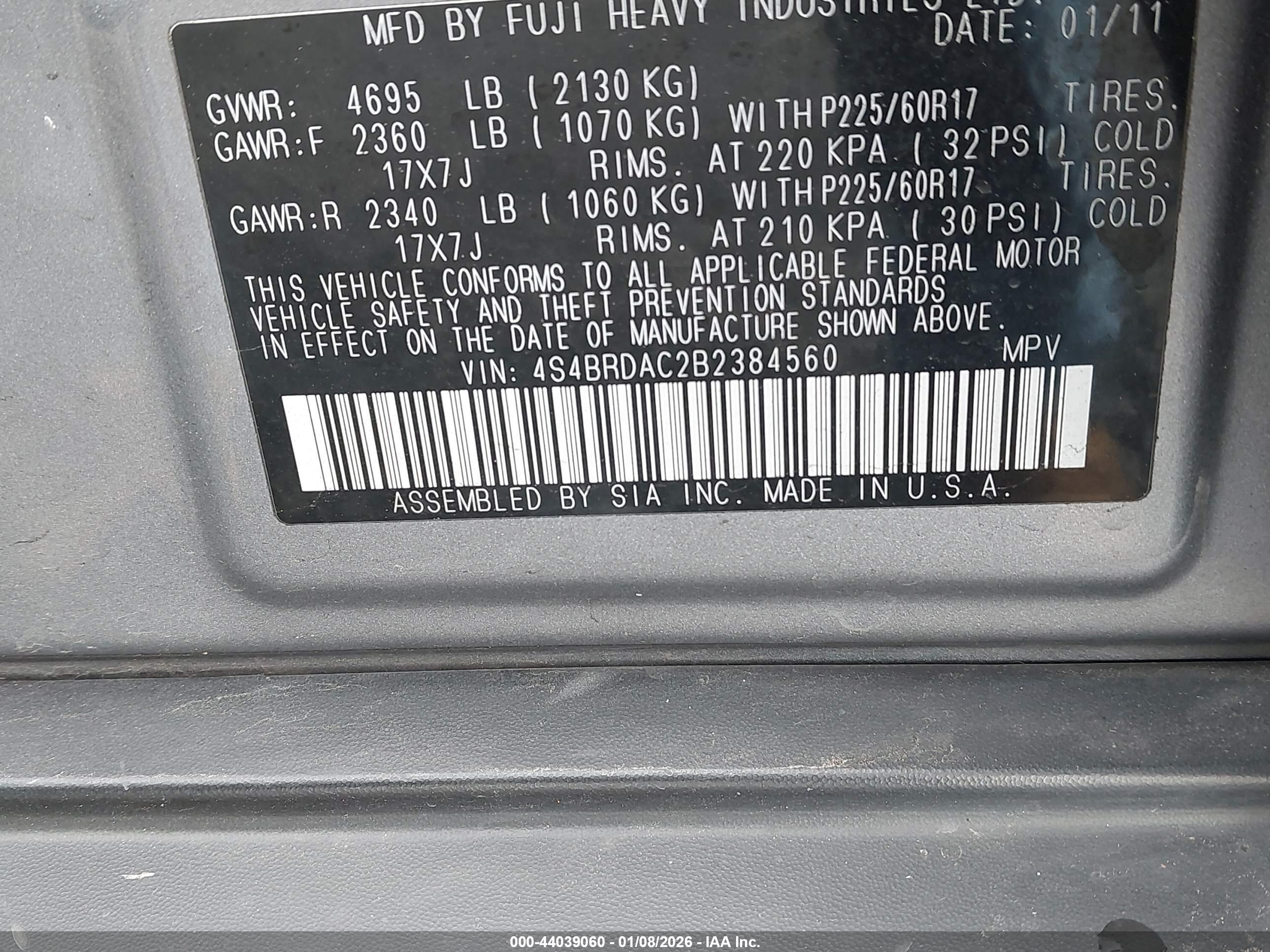 SUBARU OUTBACK image 9