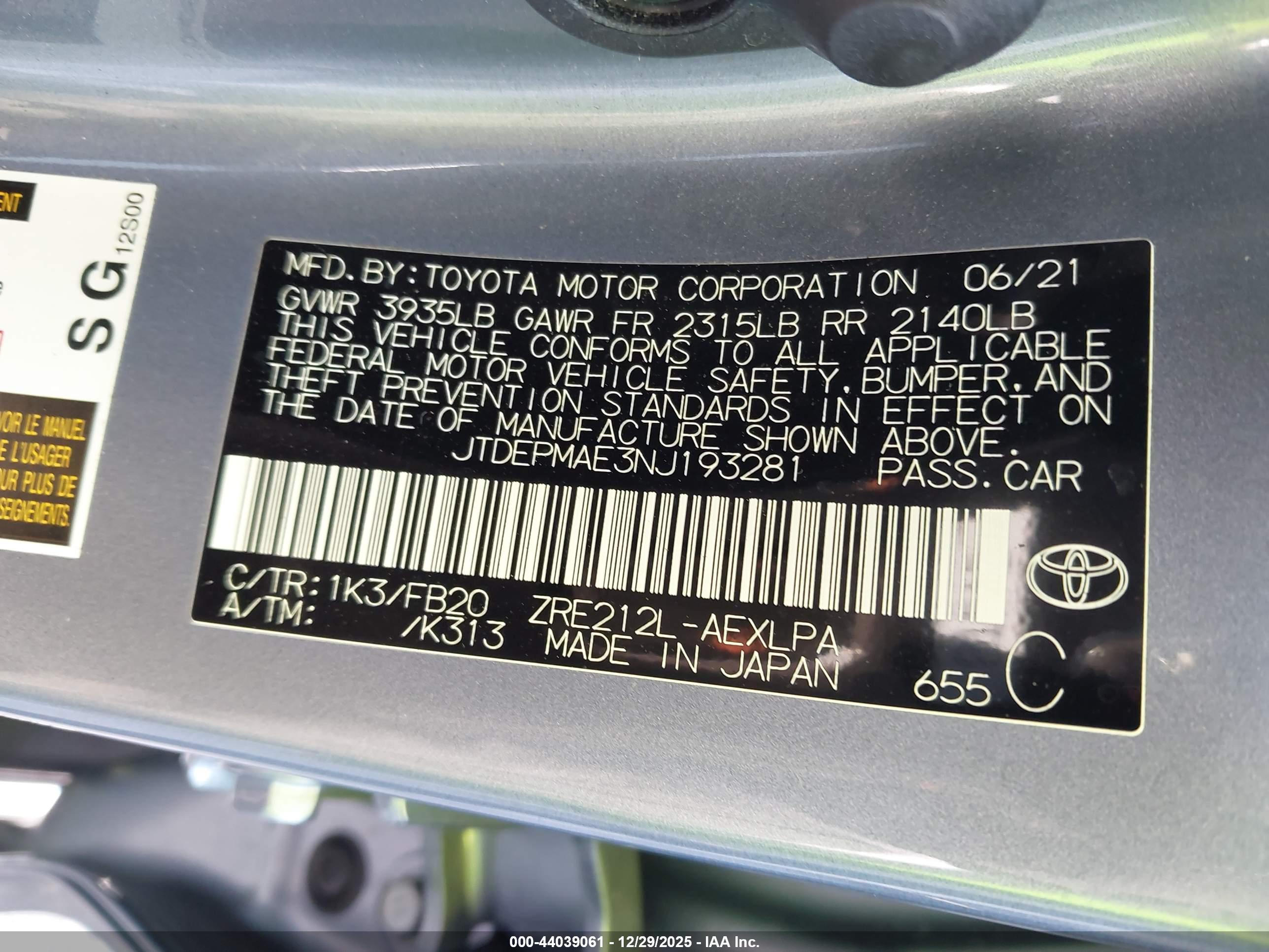 TOYOTA COROLLA image 9