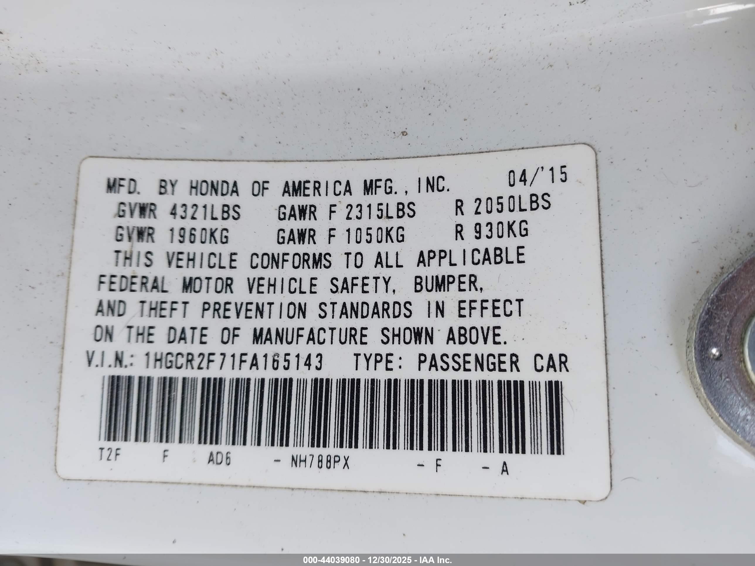 HONDA ACCORD image 9