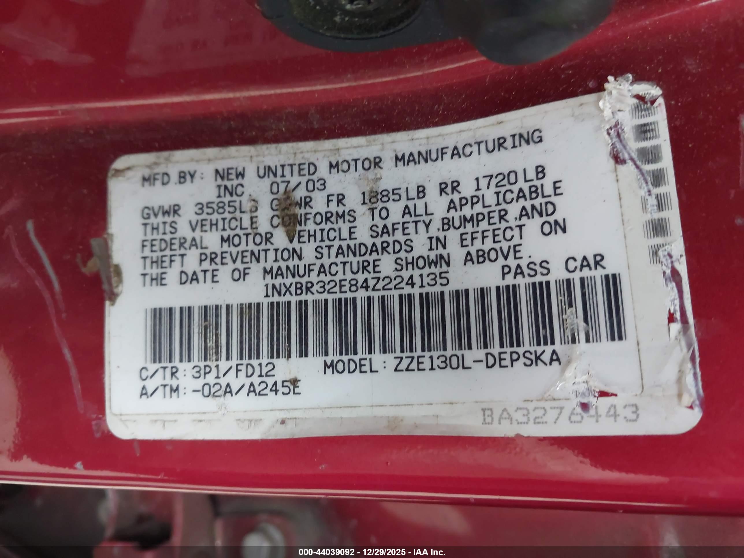 TOYOTA COROLLA image 9