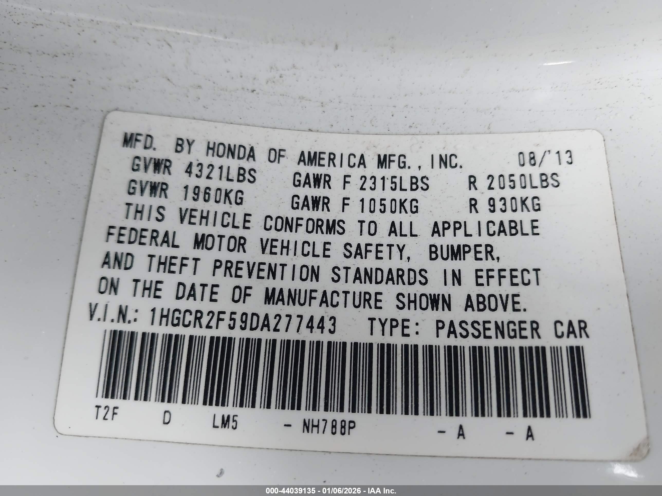 HONDA ACCORD image 9