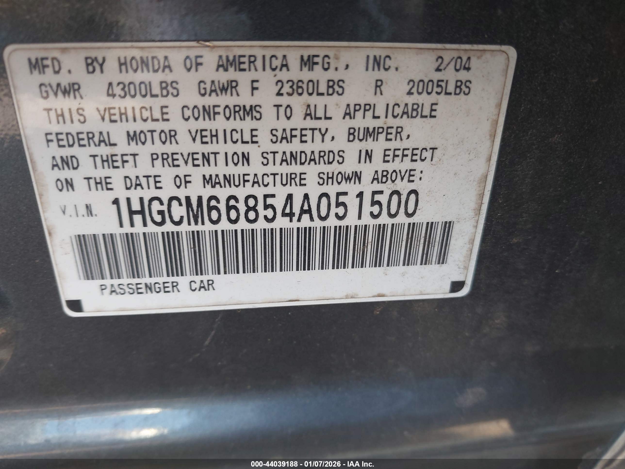HONDA ACCORD image 9