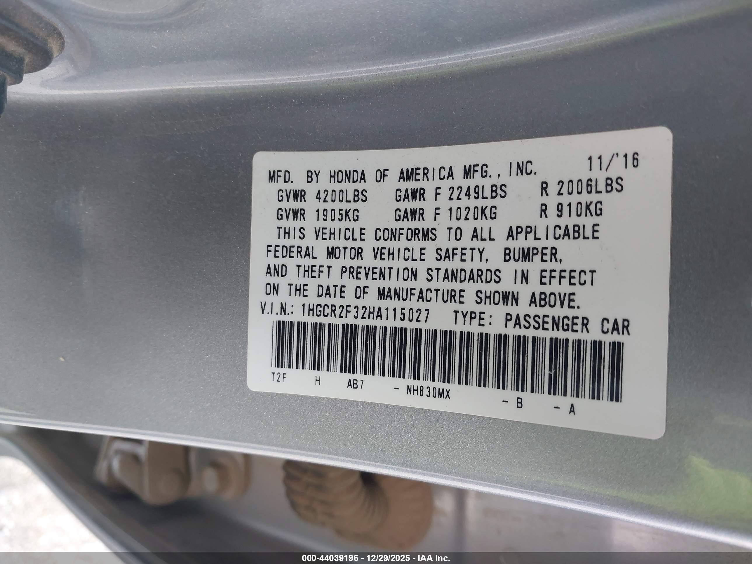 HONDA ACCORD image 9