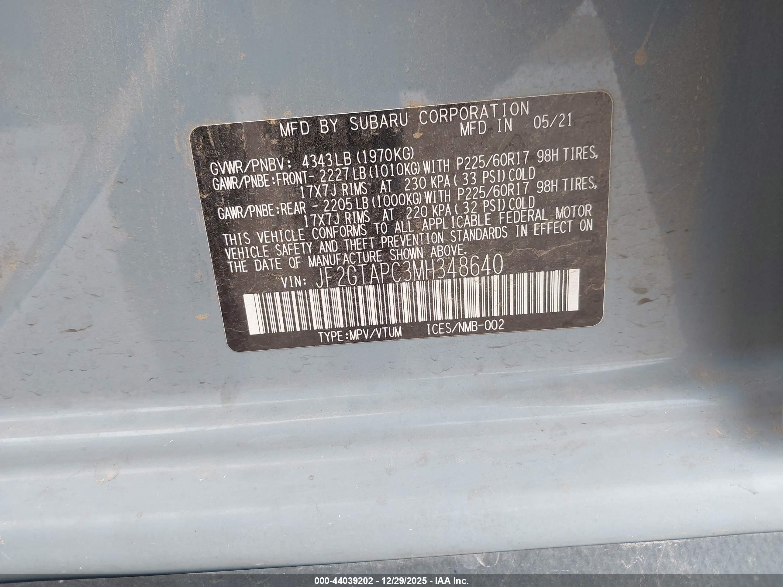SUBARU CROSSTREK image 9