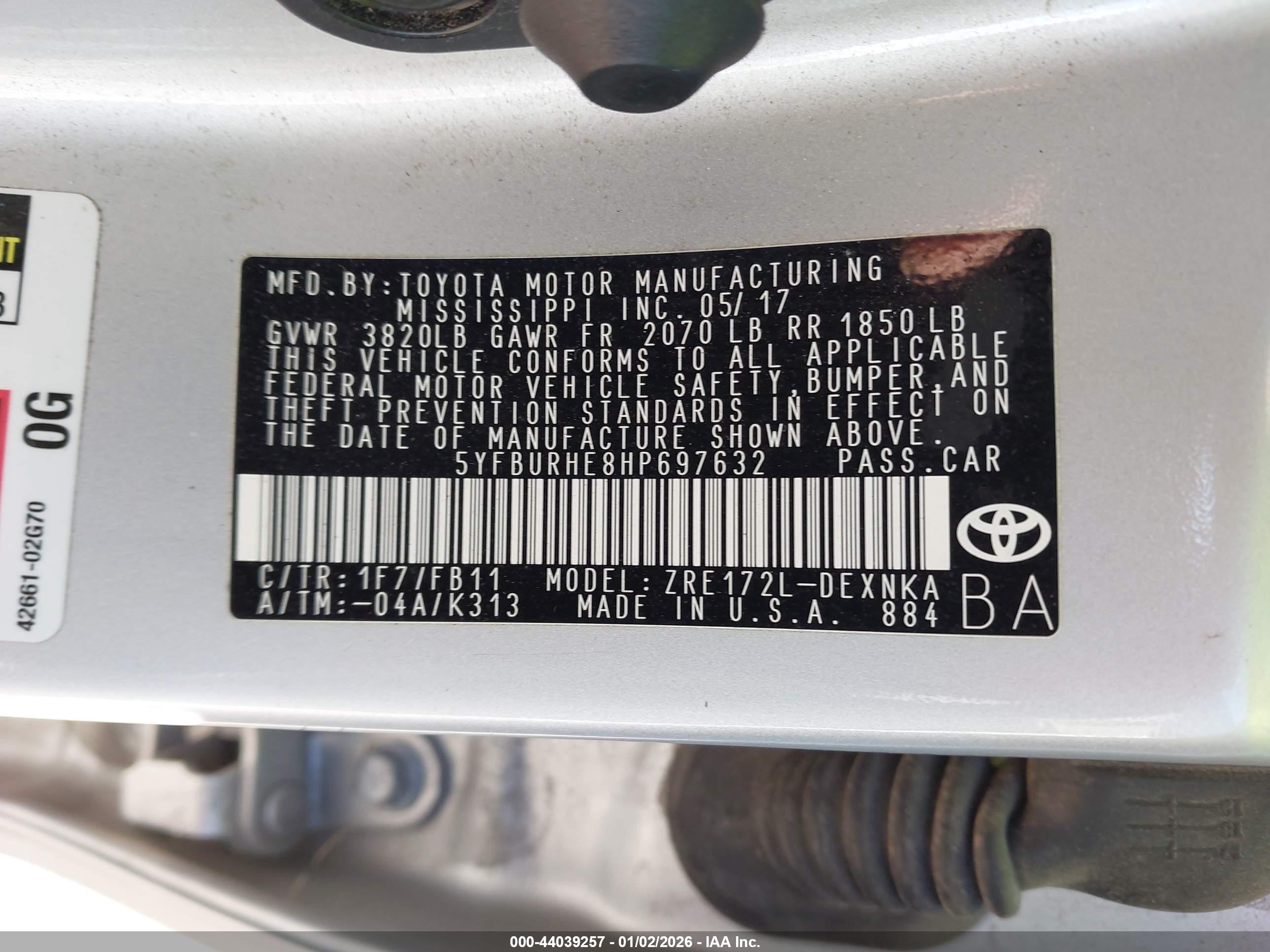 TOYOTA COROLLA image 9