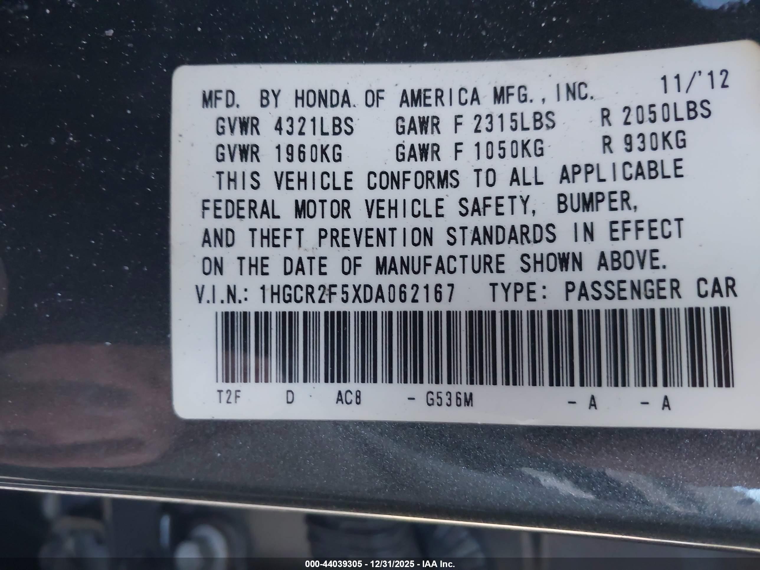 HONDA ACCORD image 9