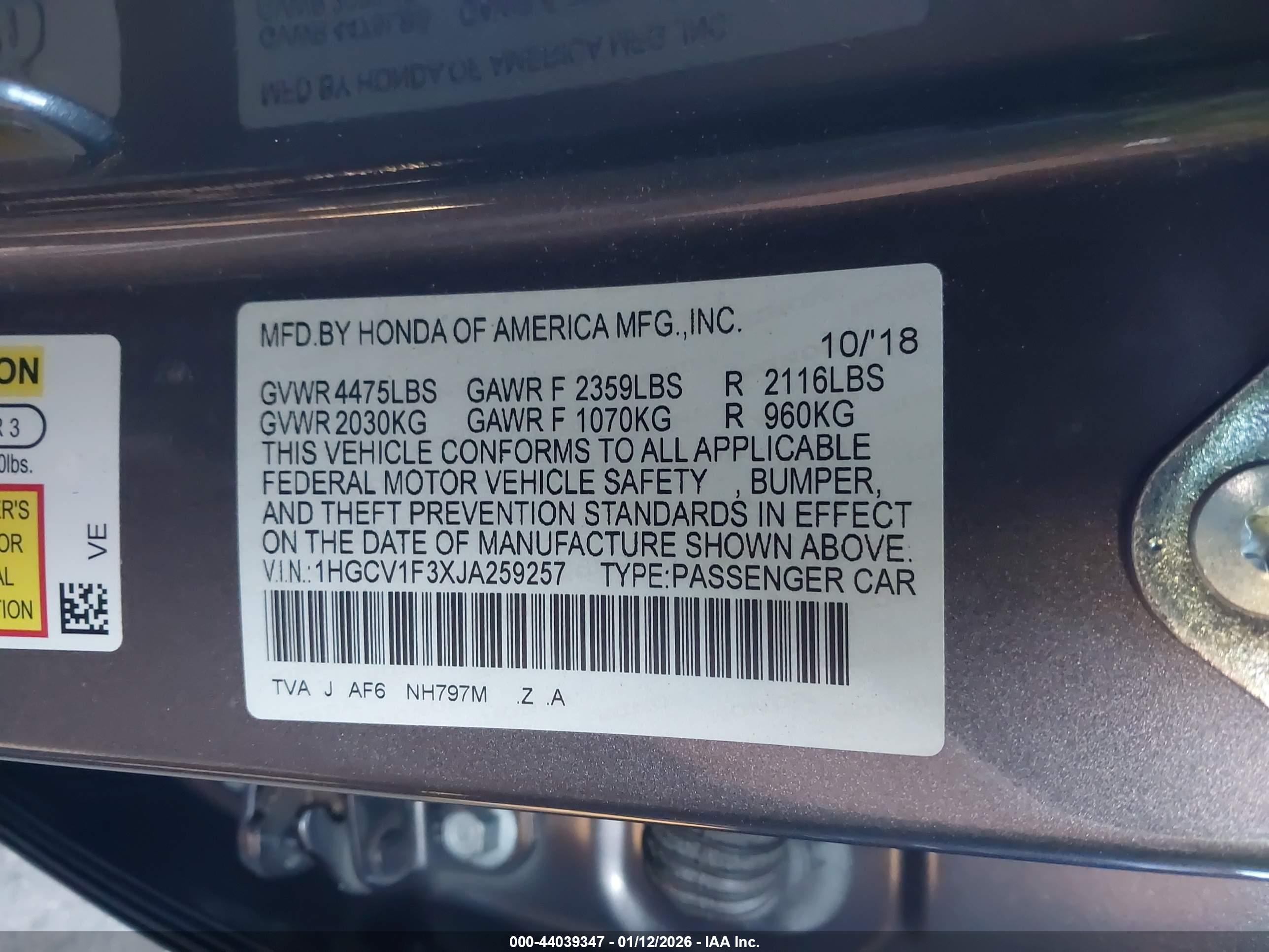 HONDA ACCORD image 9