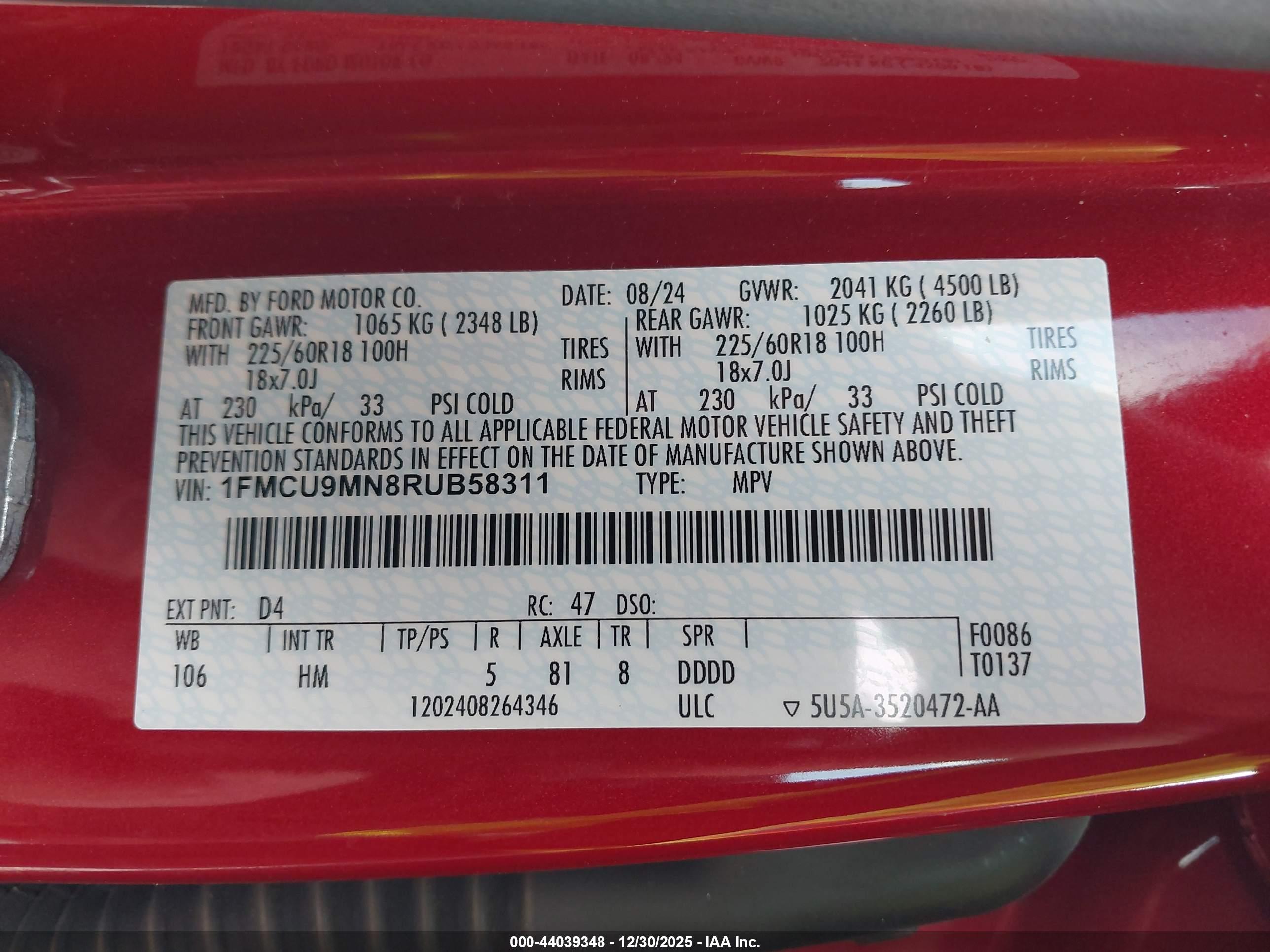 FORD ESCAPE image 9