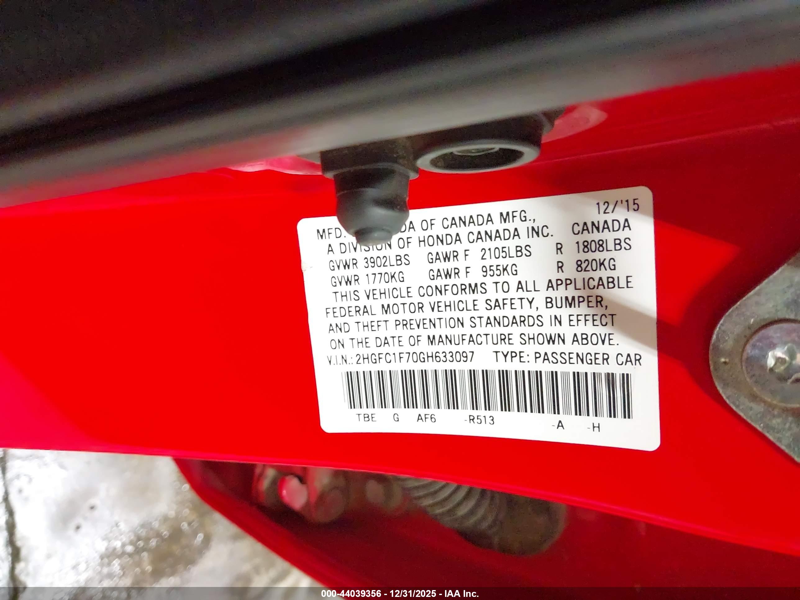HONDA CIVIC image 9