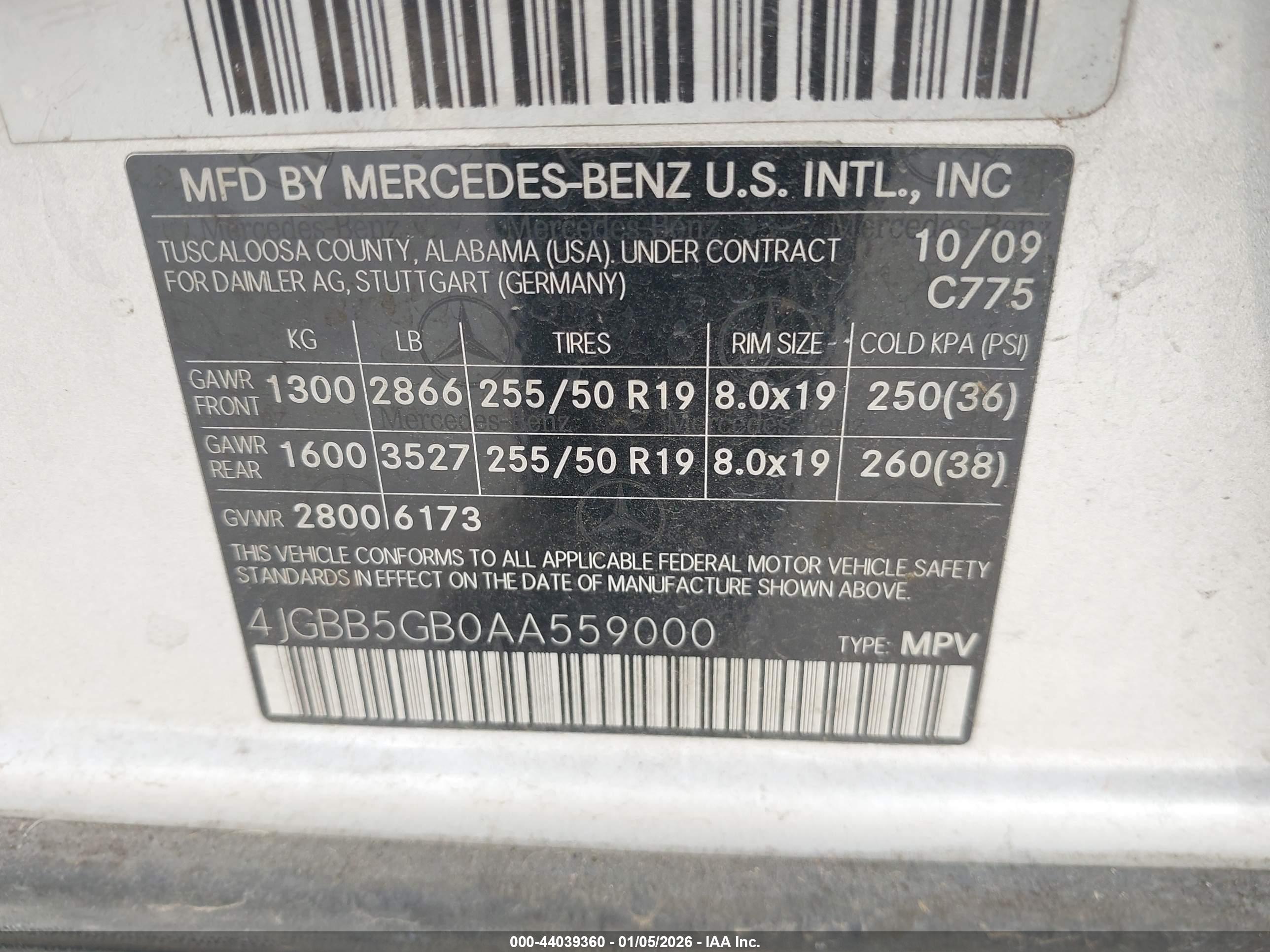 MERCEDES-BENZ ML image 9
