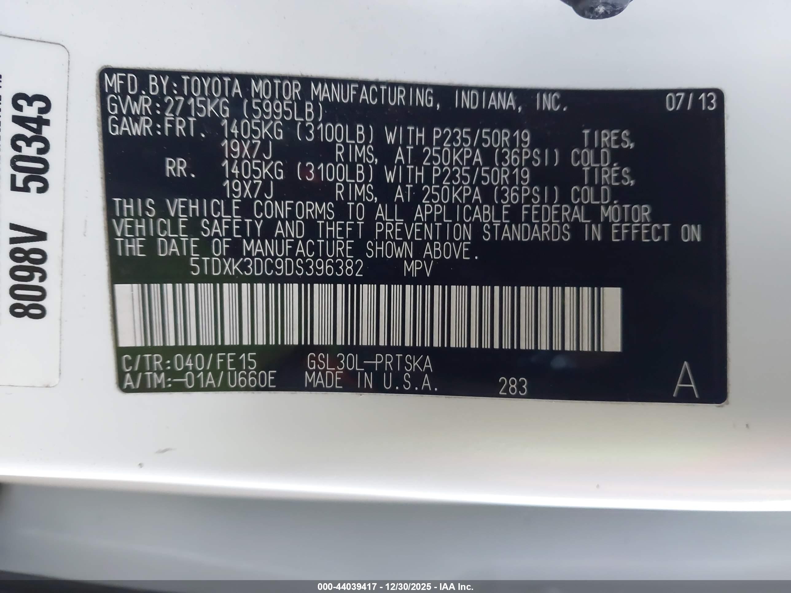 TOYOTA SIENNA image 9