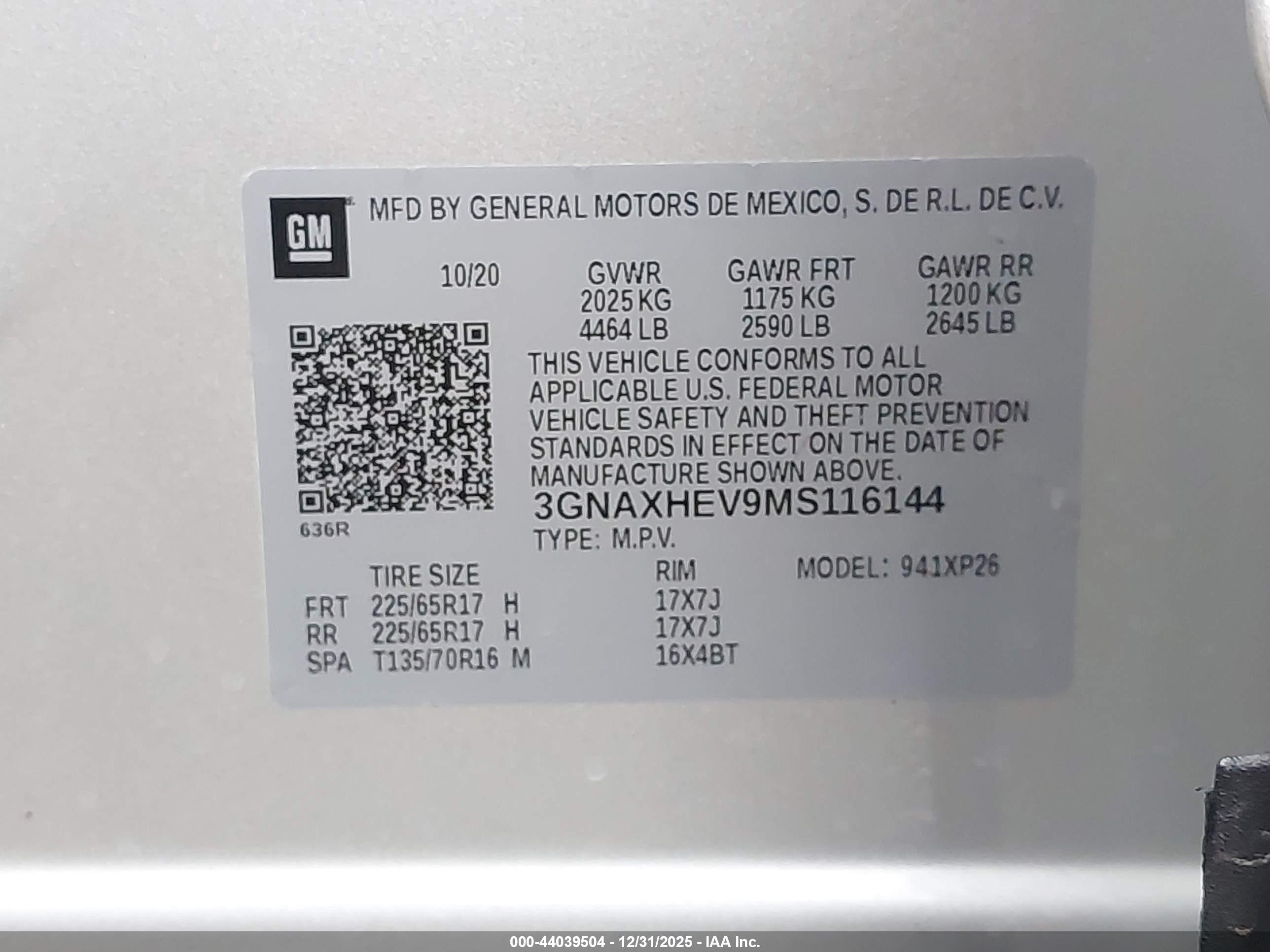 CHEVROLET EQUINOX image 9