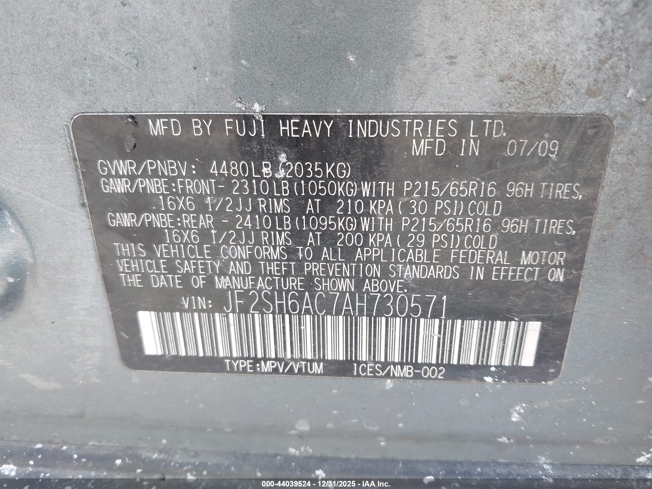SUBARU FORESTER image 9