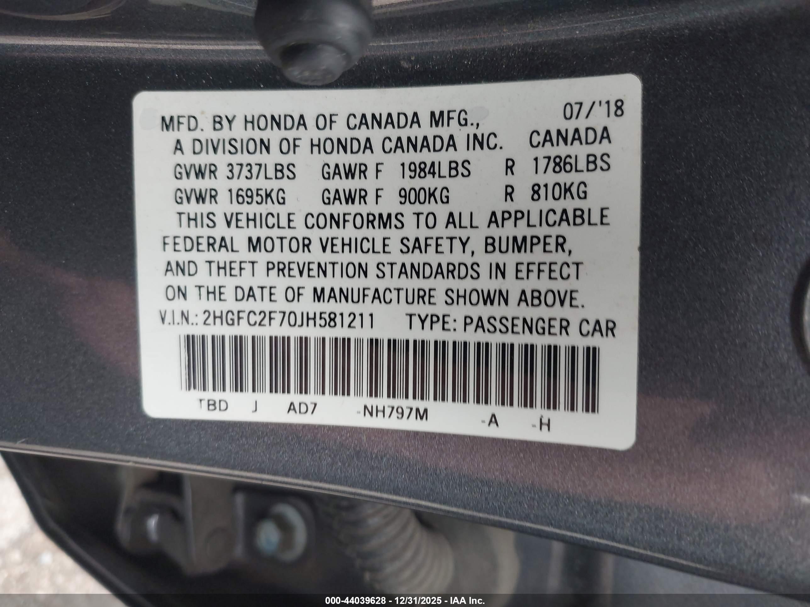 HONDA CIVIC image 9