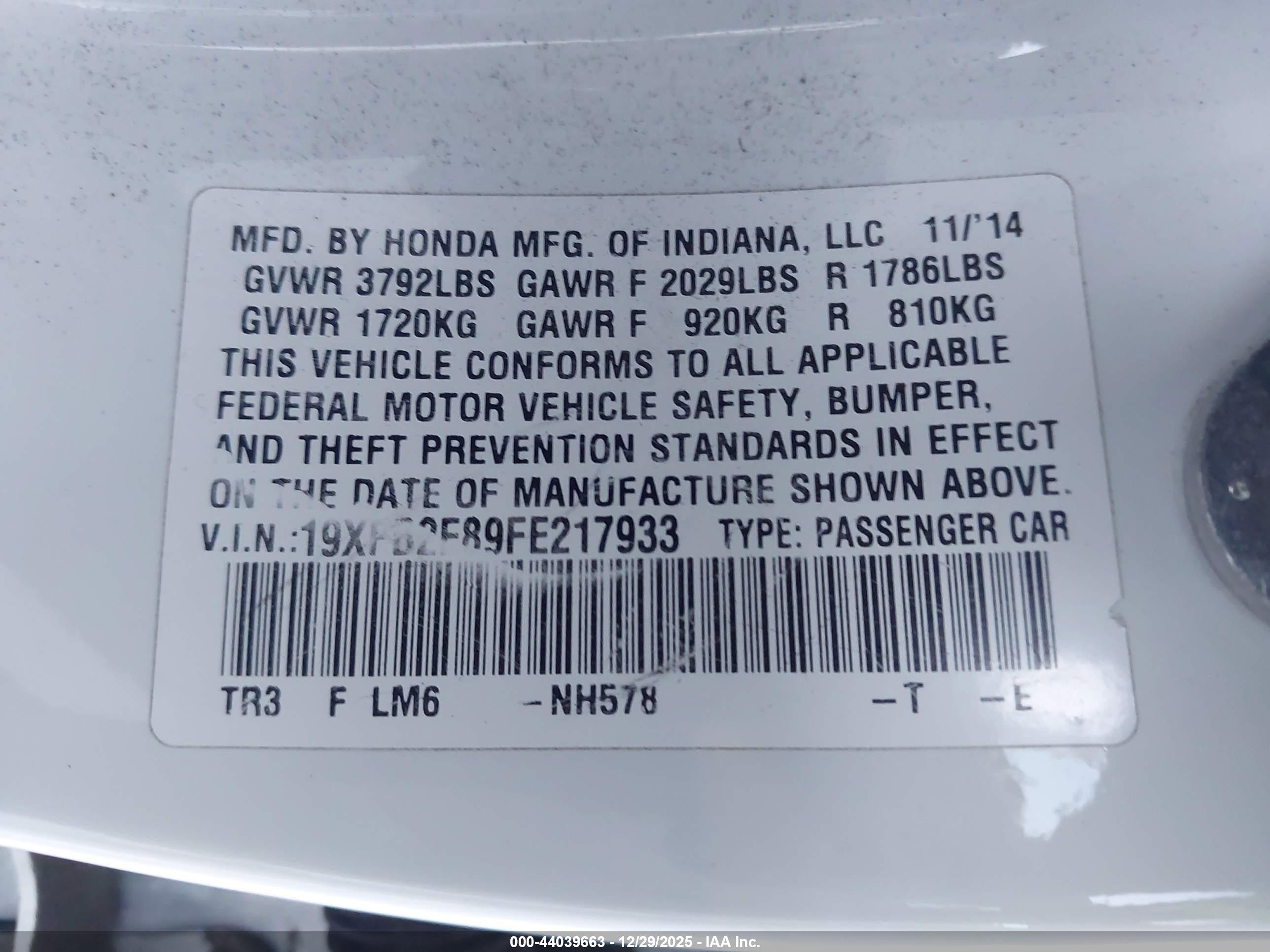 HONDA CIVIC image 9