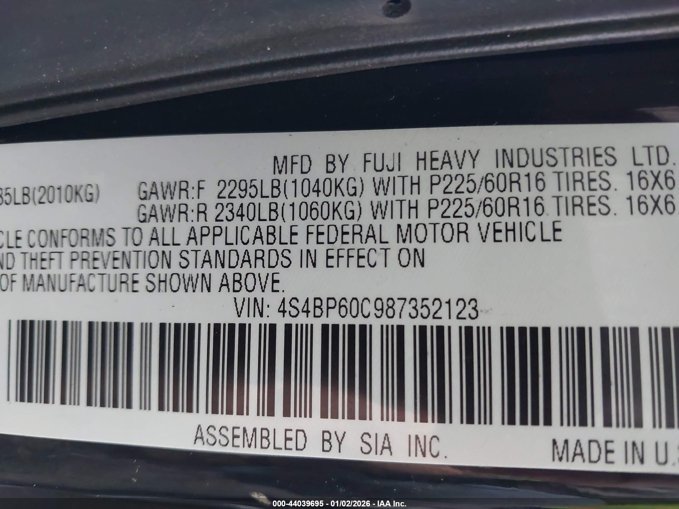 SUBARU OUTBACK image 9