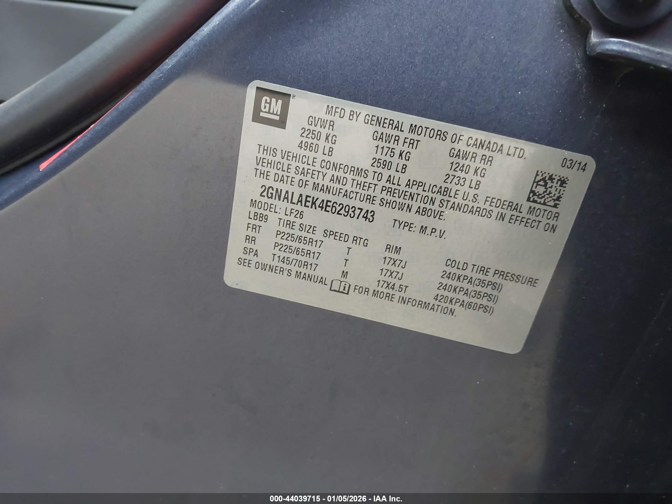 CHEVROLET EQUINOX image 9