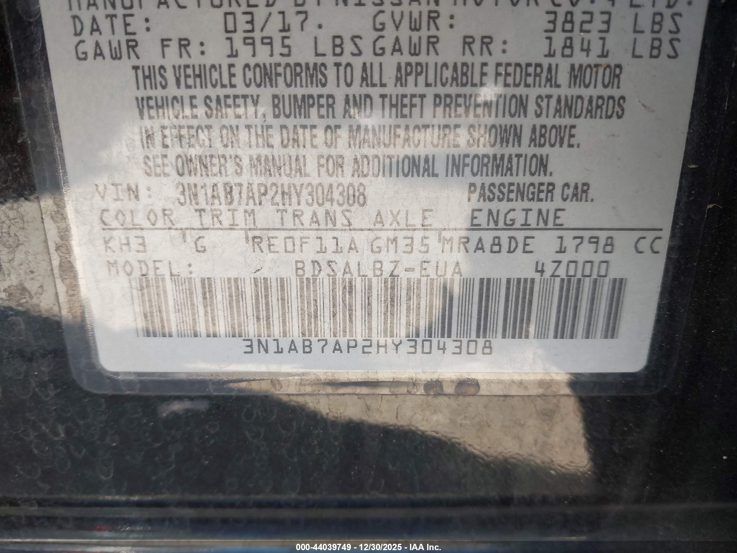 NISSAN SENTRA image 9