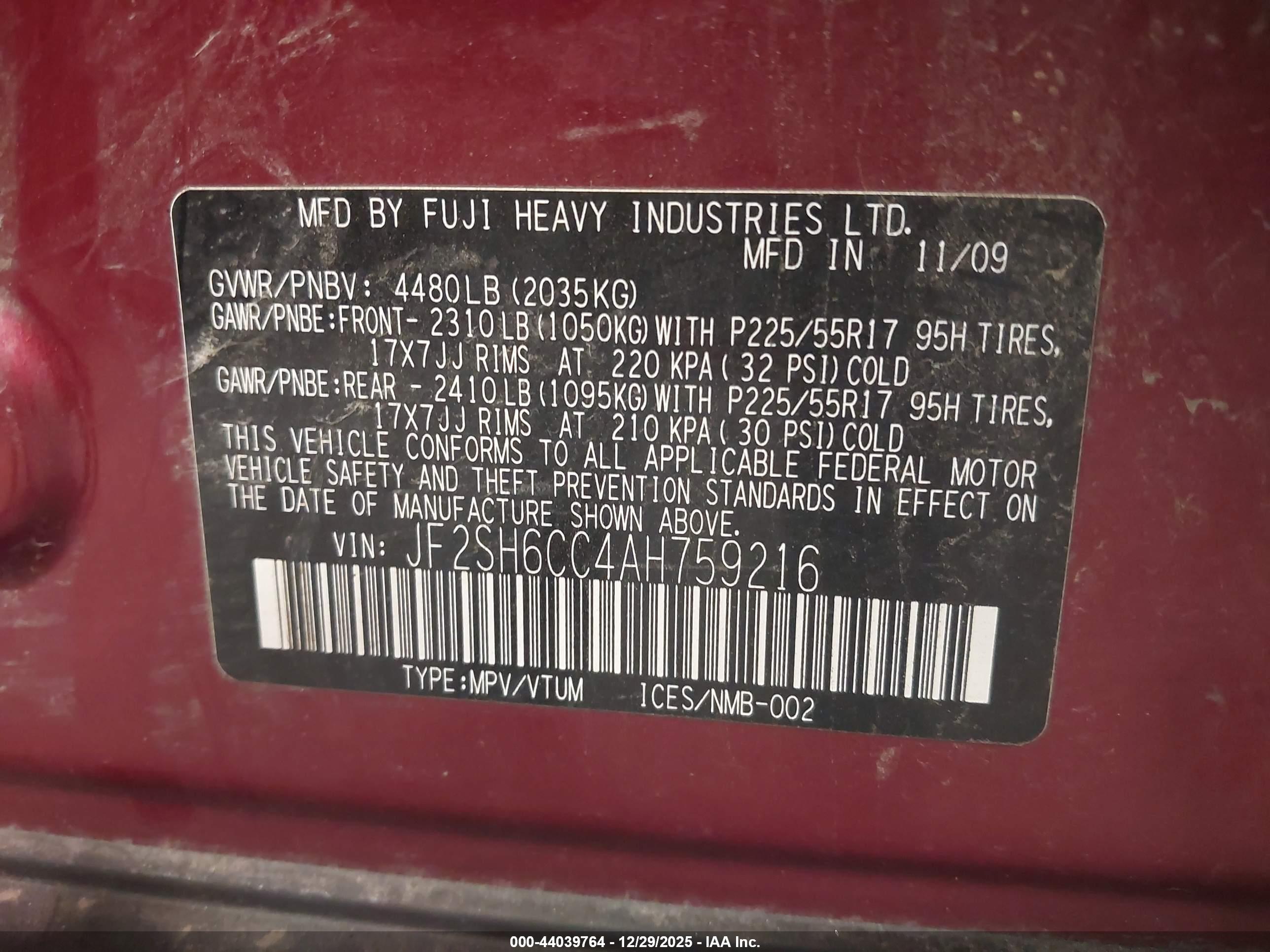 SUBARU FORESTER image 9