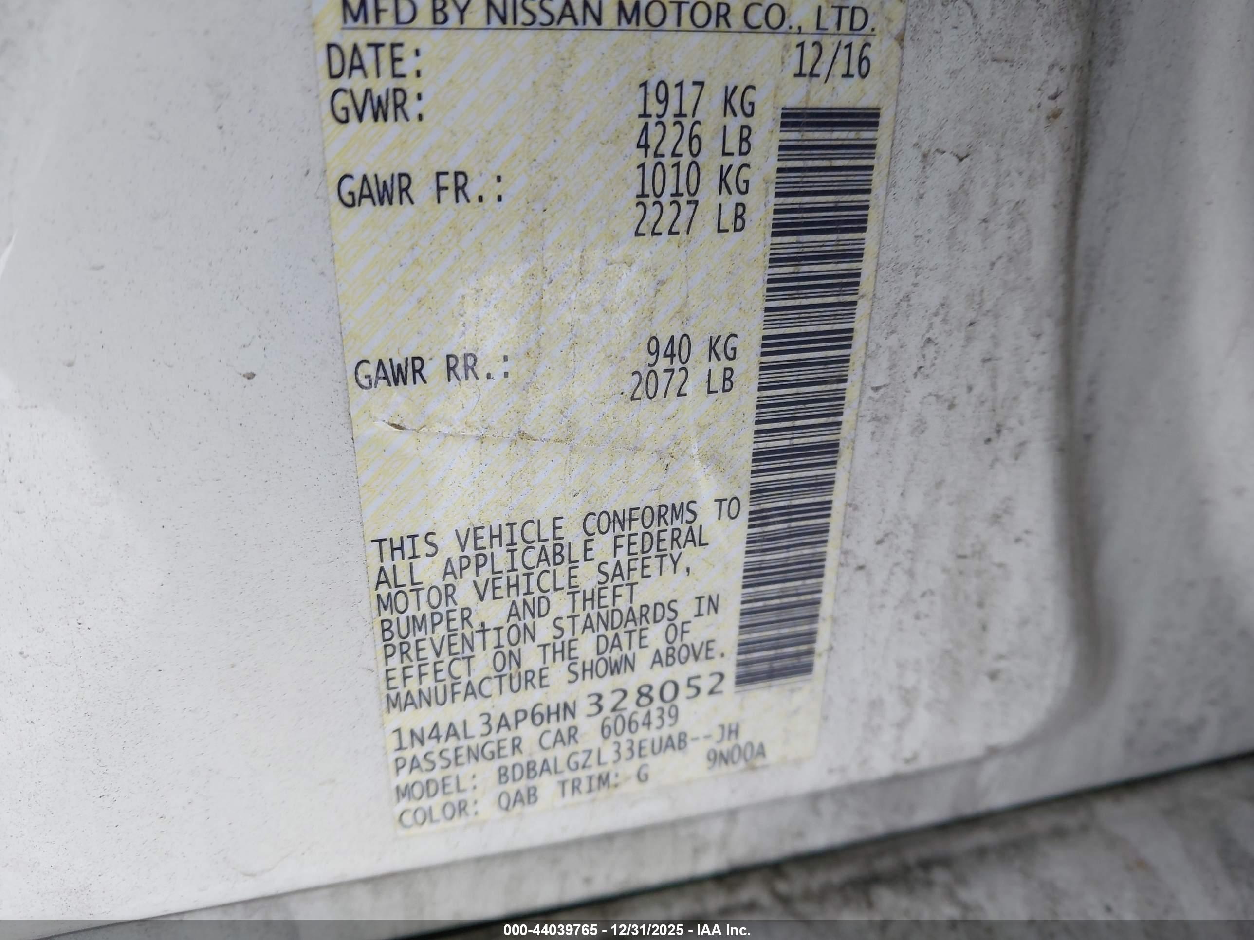 NISSAN ALTIMA image 9