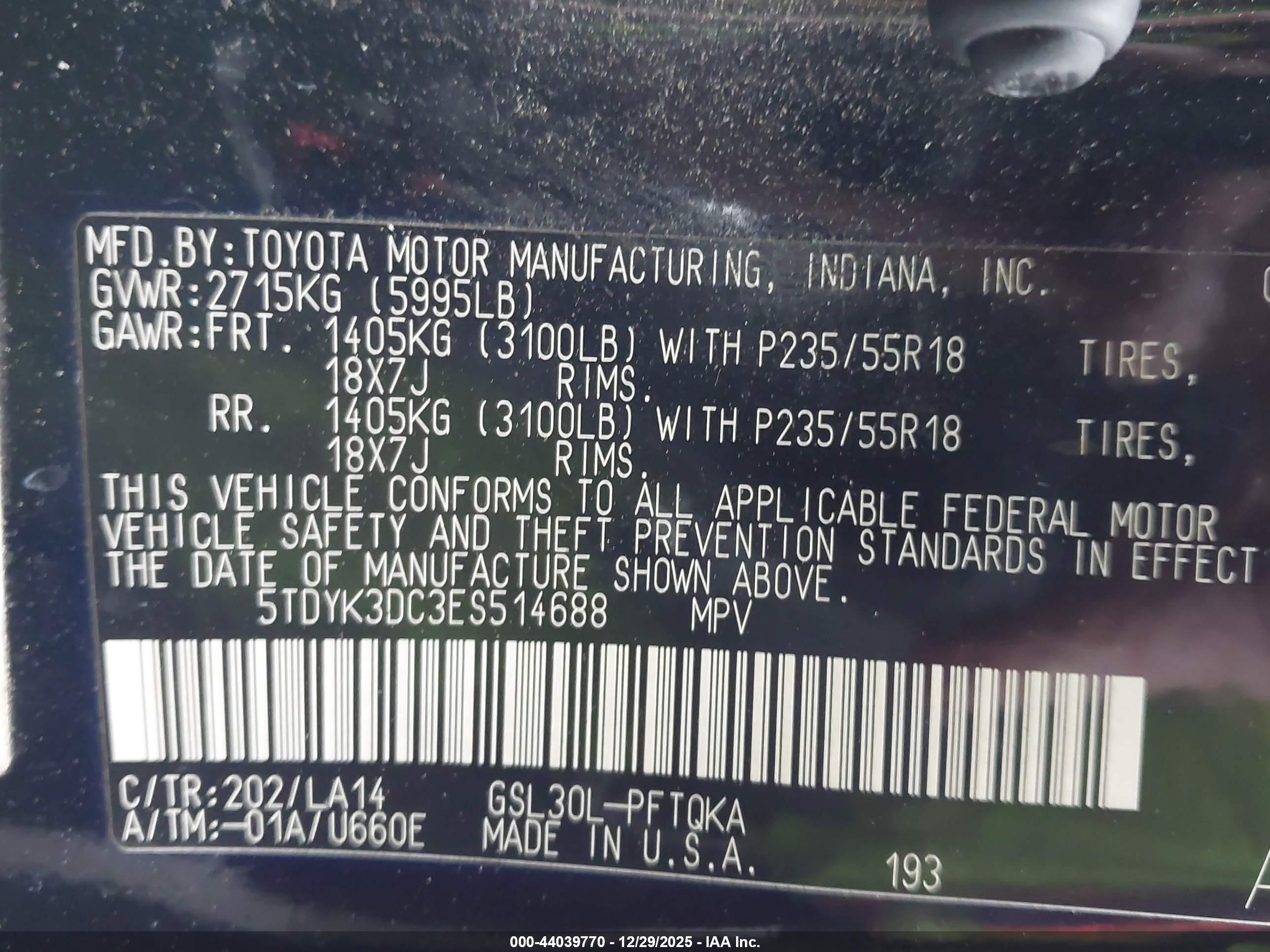 TOYOTA SIENNA image 9
