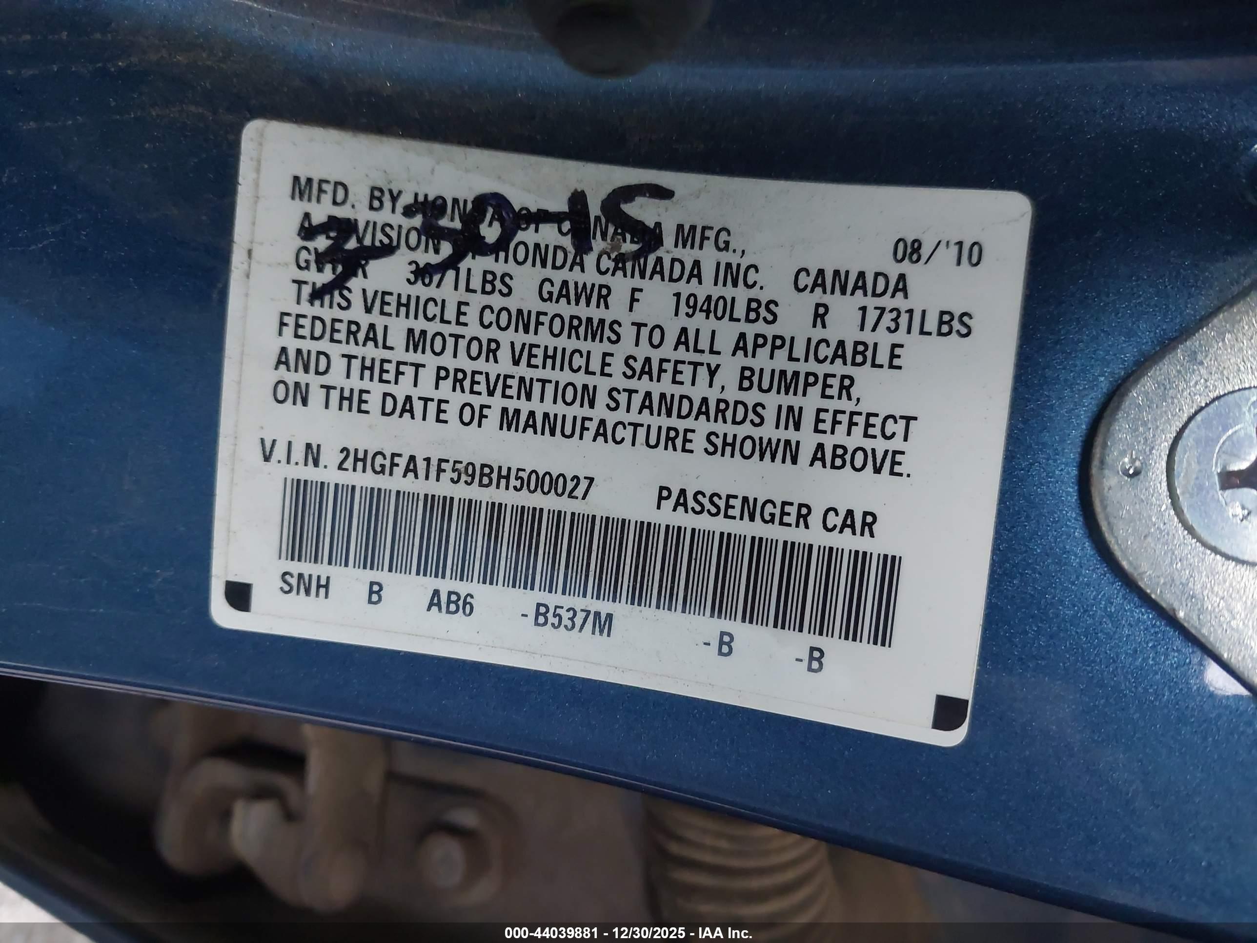 HONDA CIVIC image 9