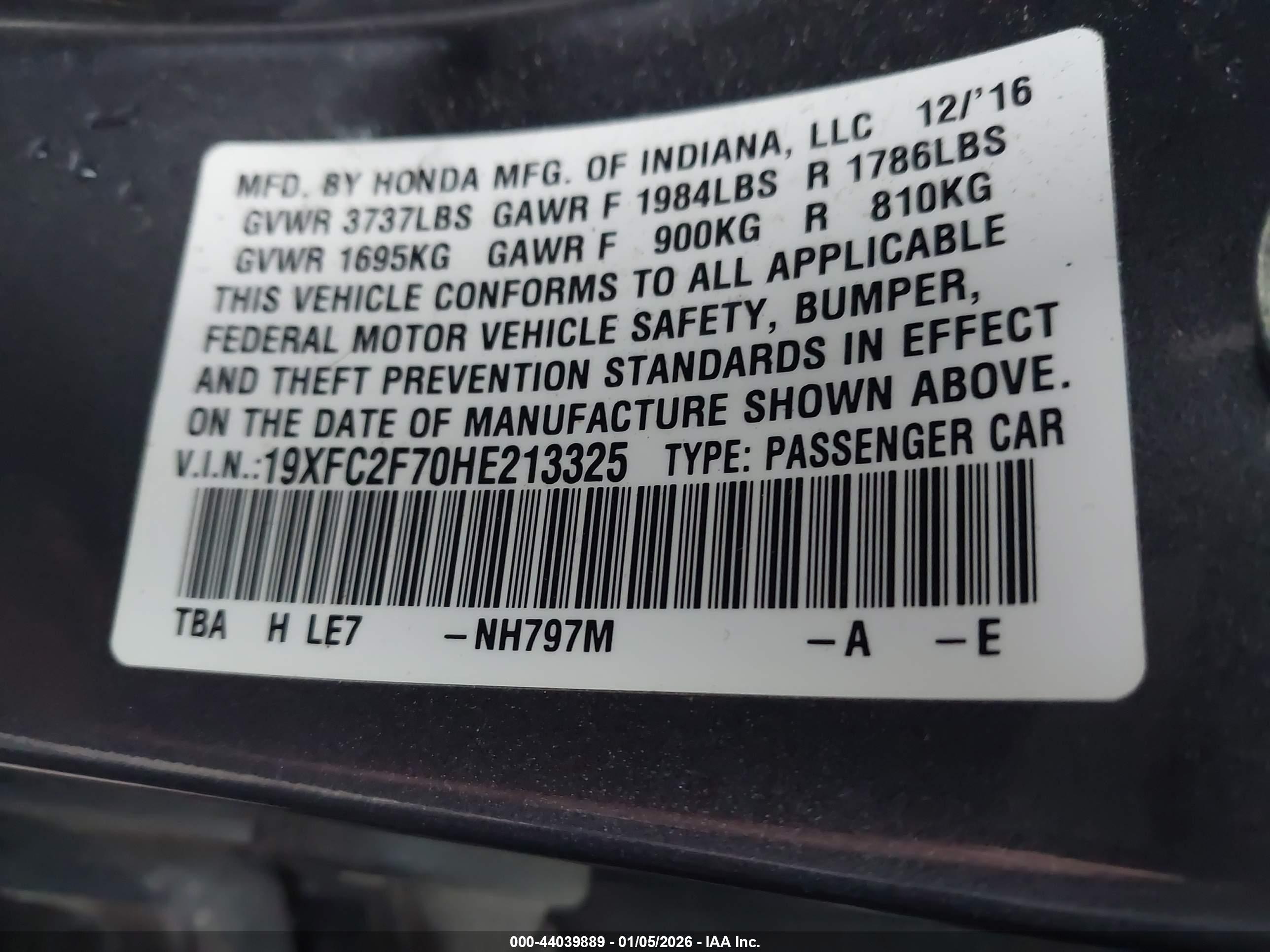 HONDA CIVIC image 9