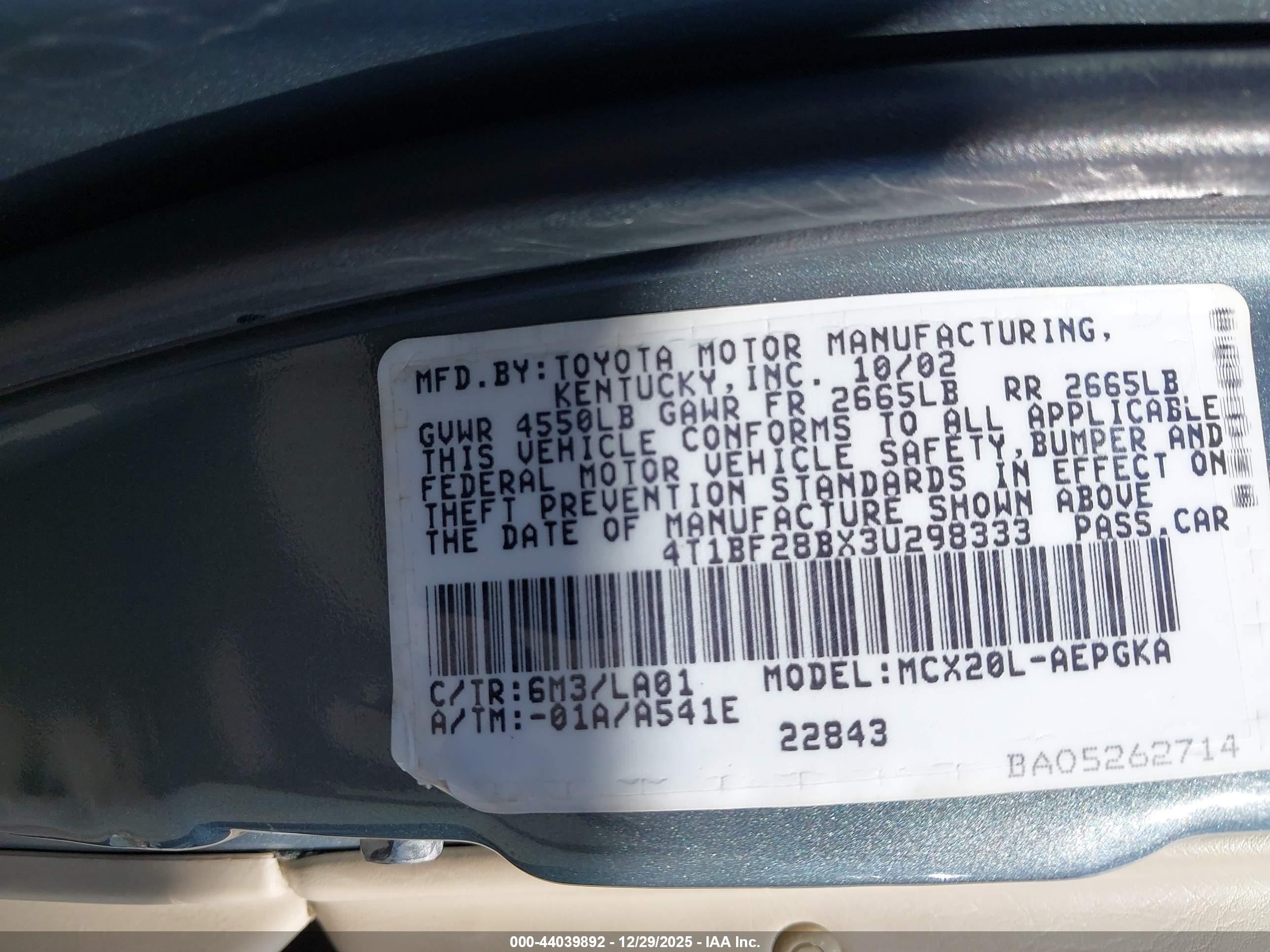 TOYOTA AVALON image 9