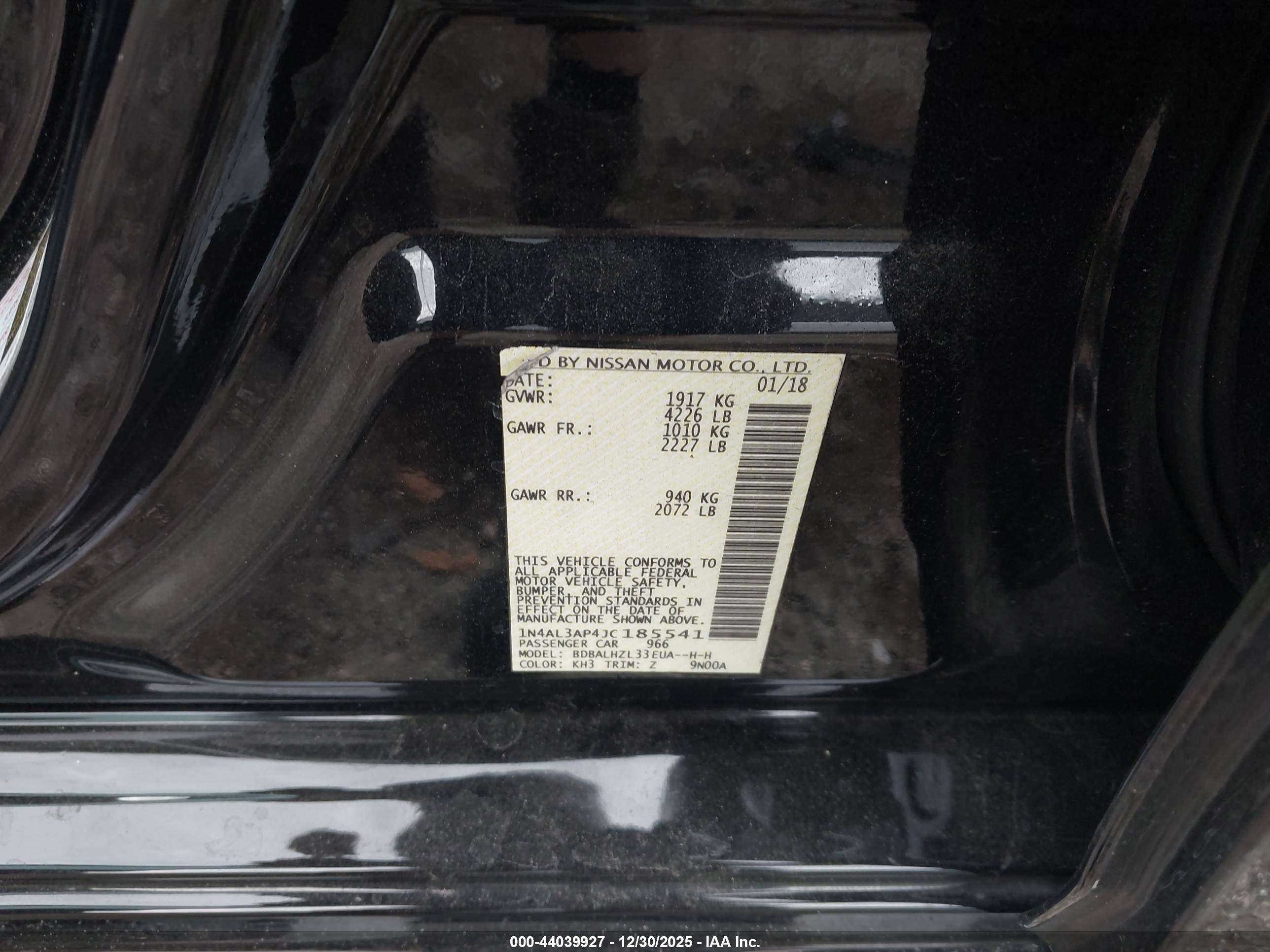 NISSAN ALTIMA image 9