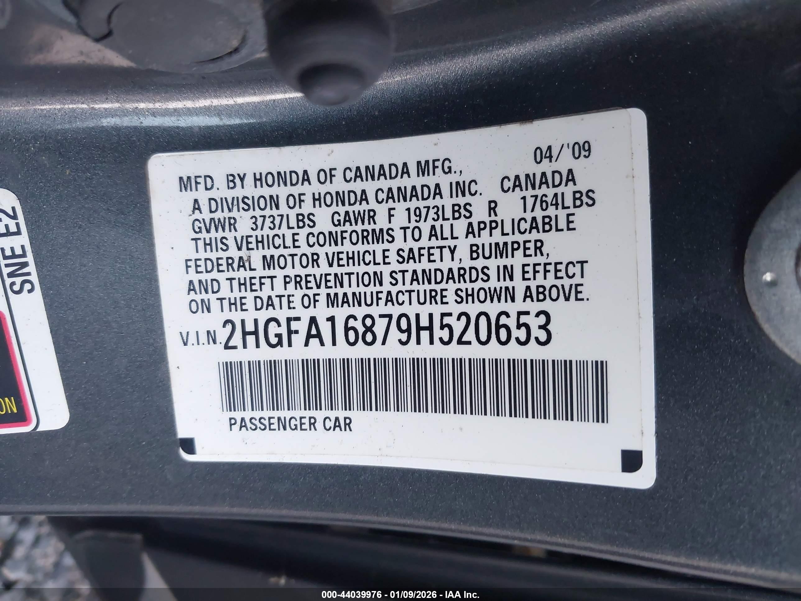 HONDA CIVIC image 9