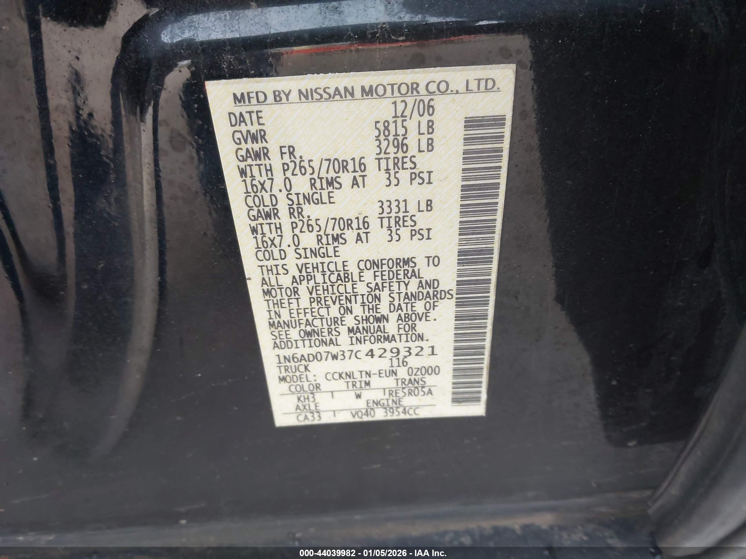 NISSAN FRONTIER image 9