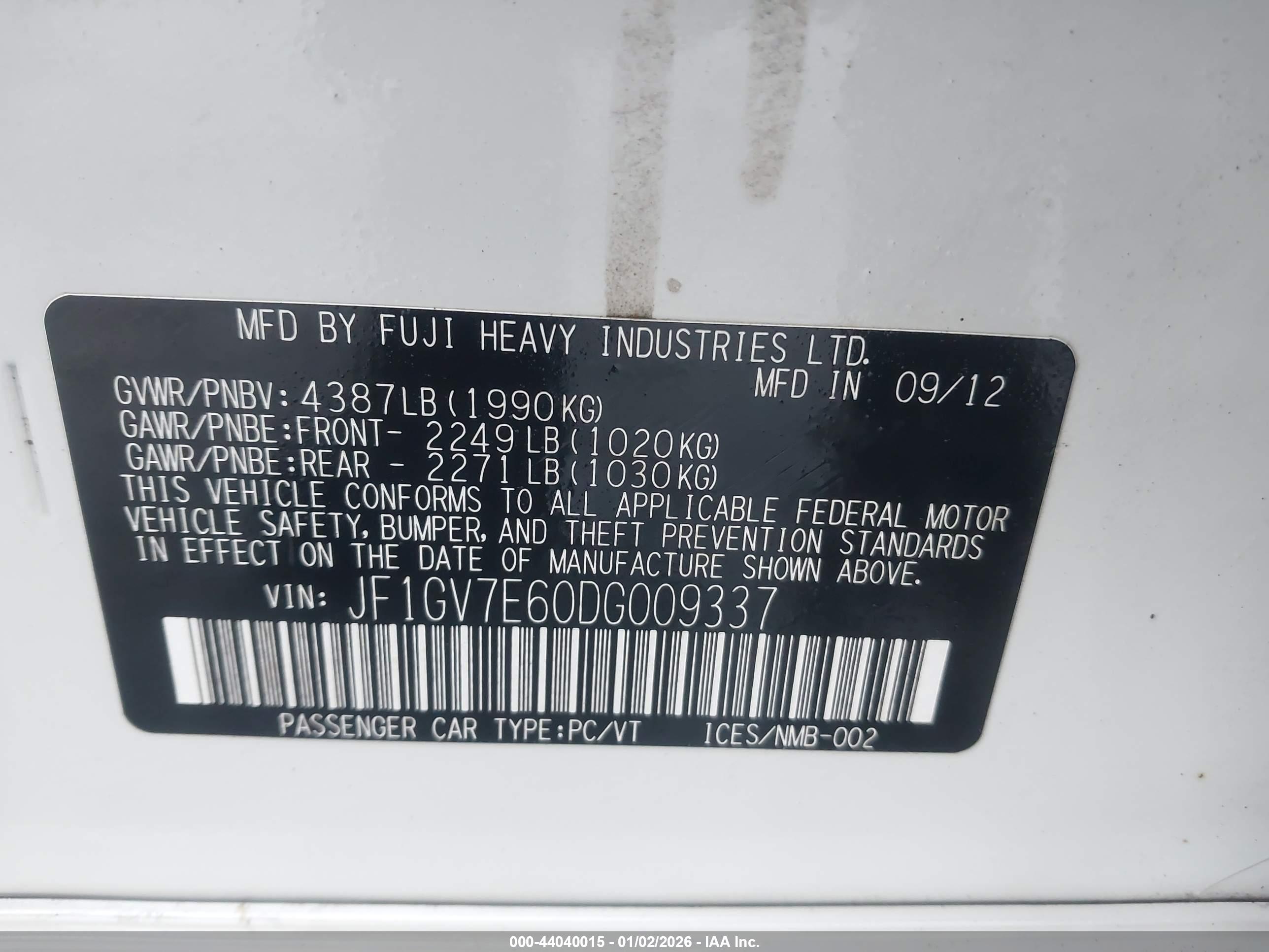 SUBARU IMPREZA image 9