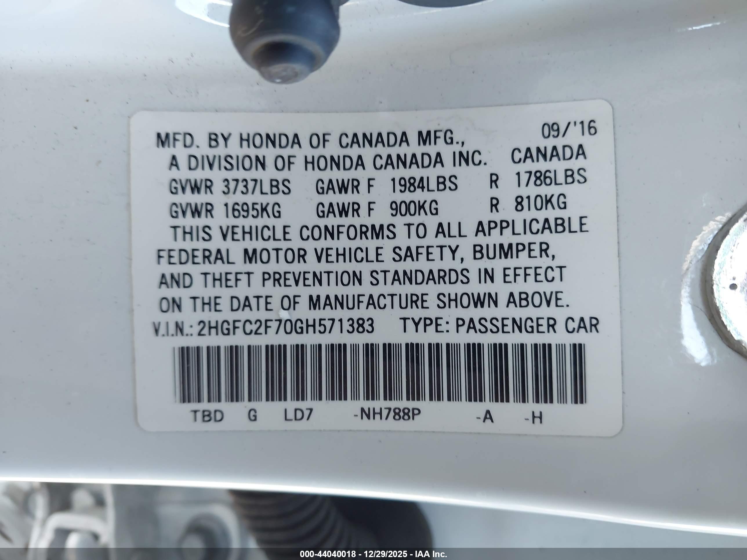 HONDA CIVIC image 9