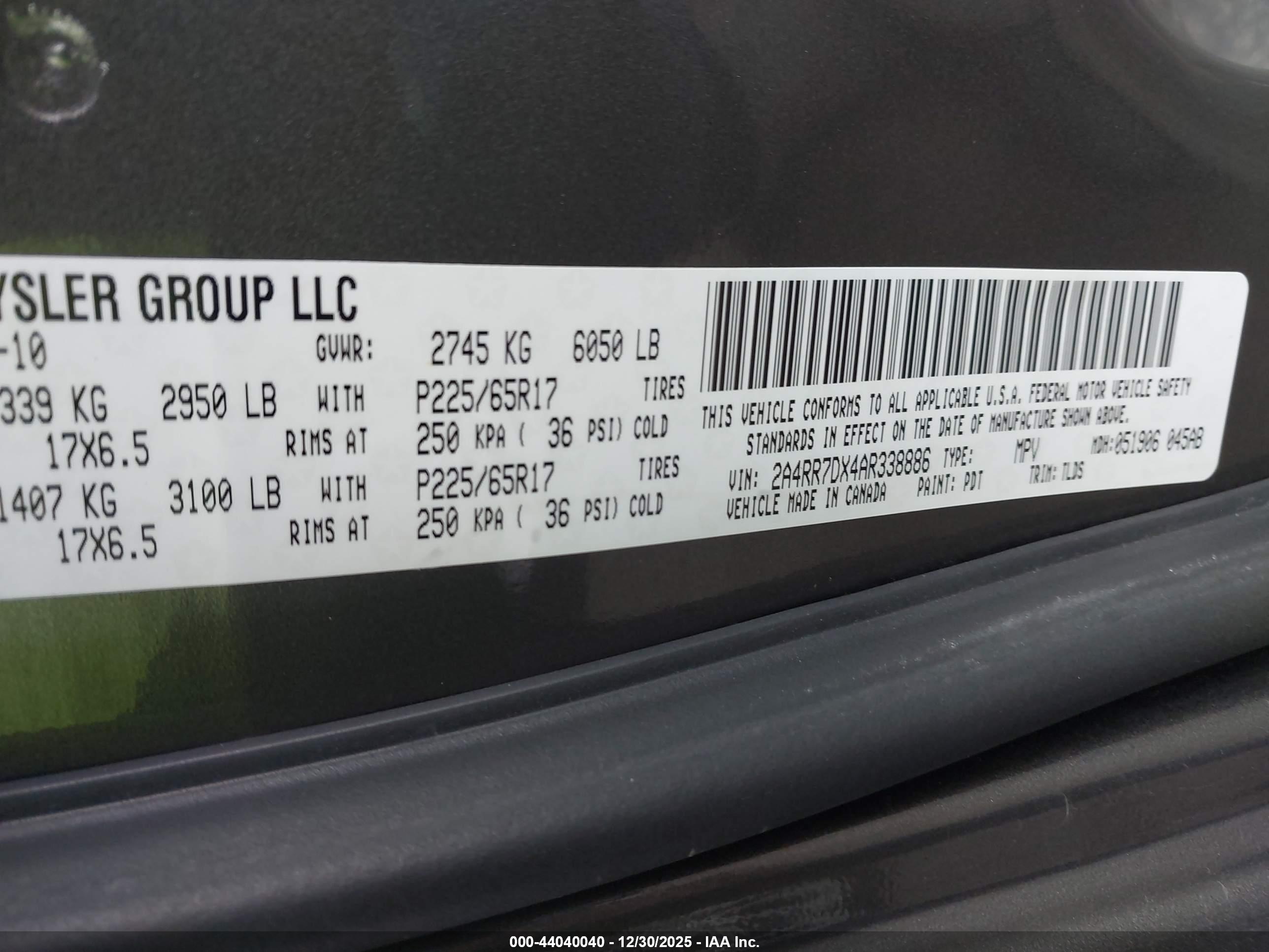 CHRYSLER TOWN image 9