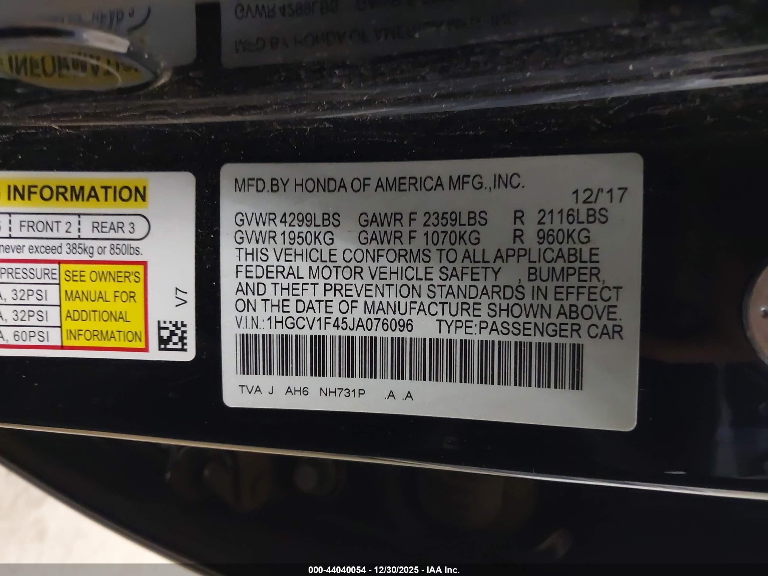 HONDA ACCORD image 9