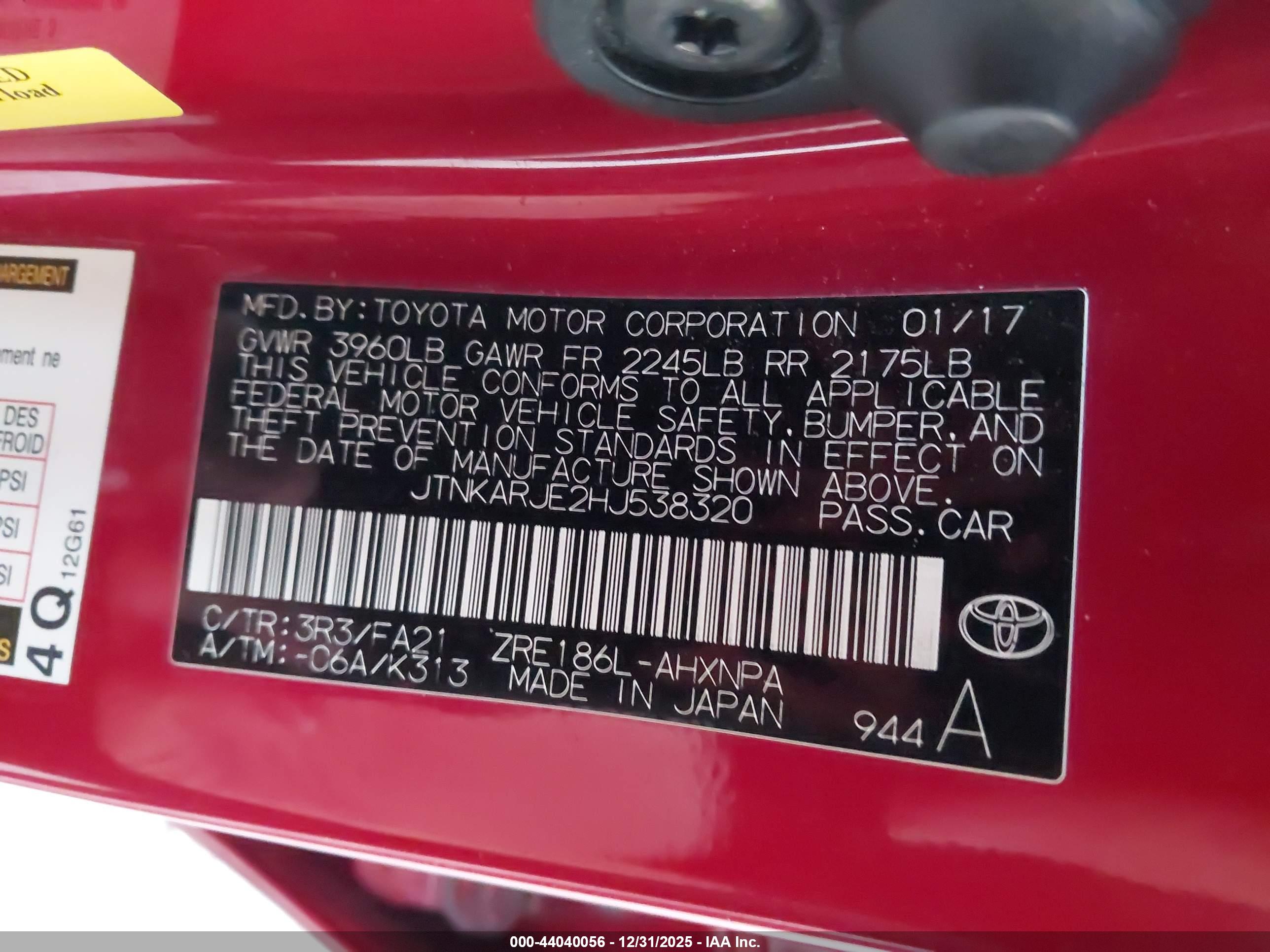 TOYOTA COROLLA image 9