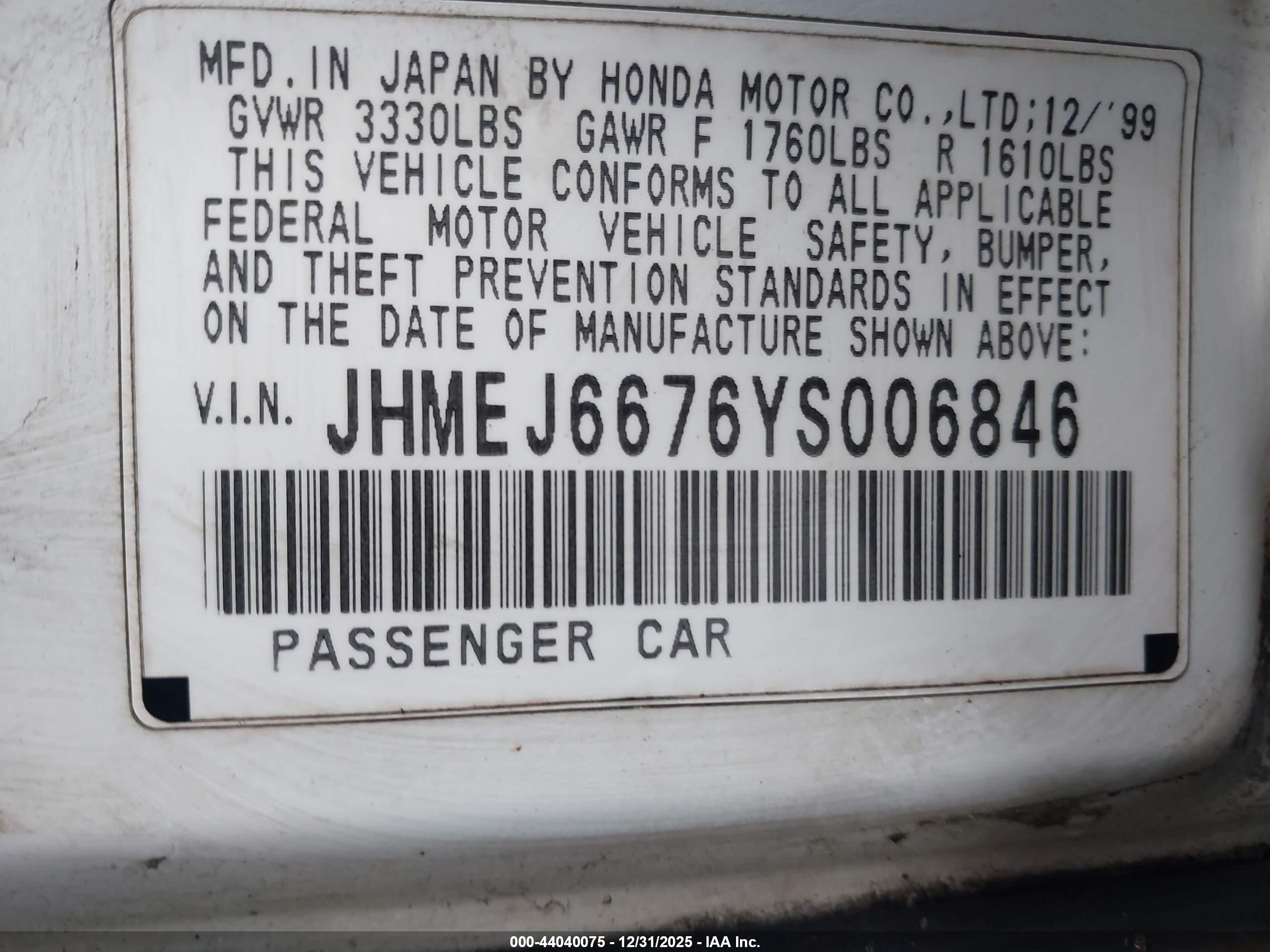 HONDA CIVIC image 9