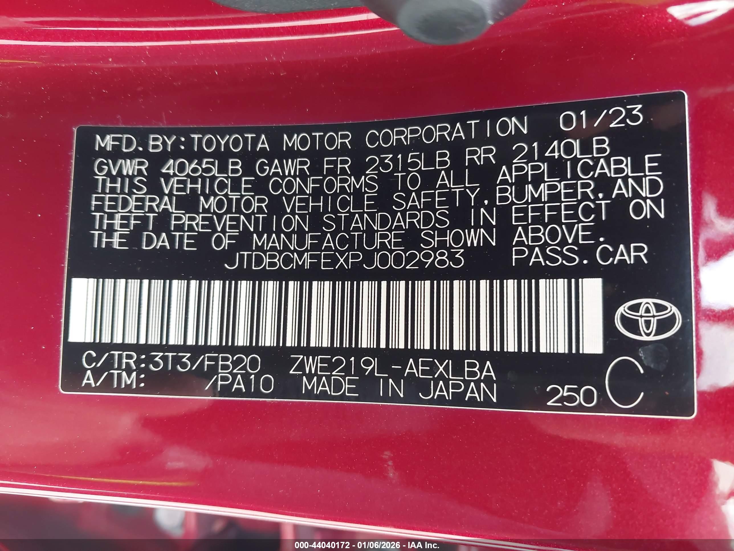 TOYOTA COROLLA image 9