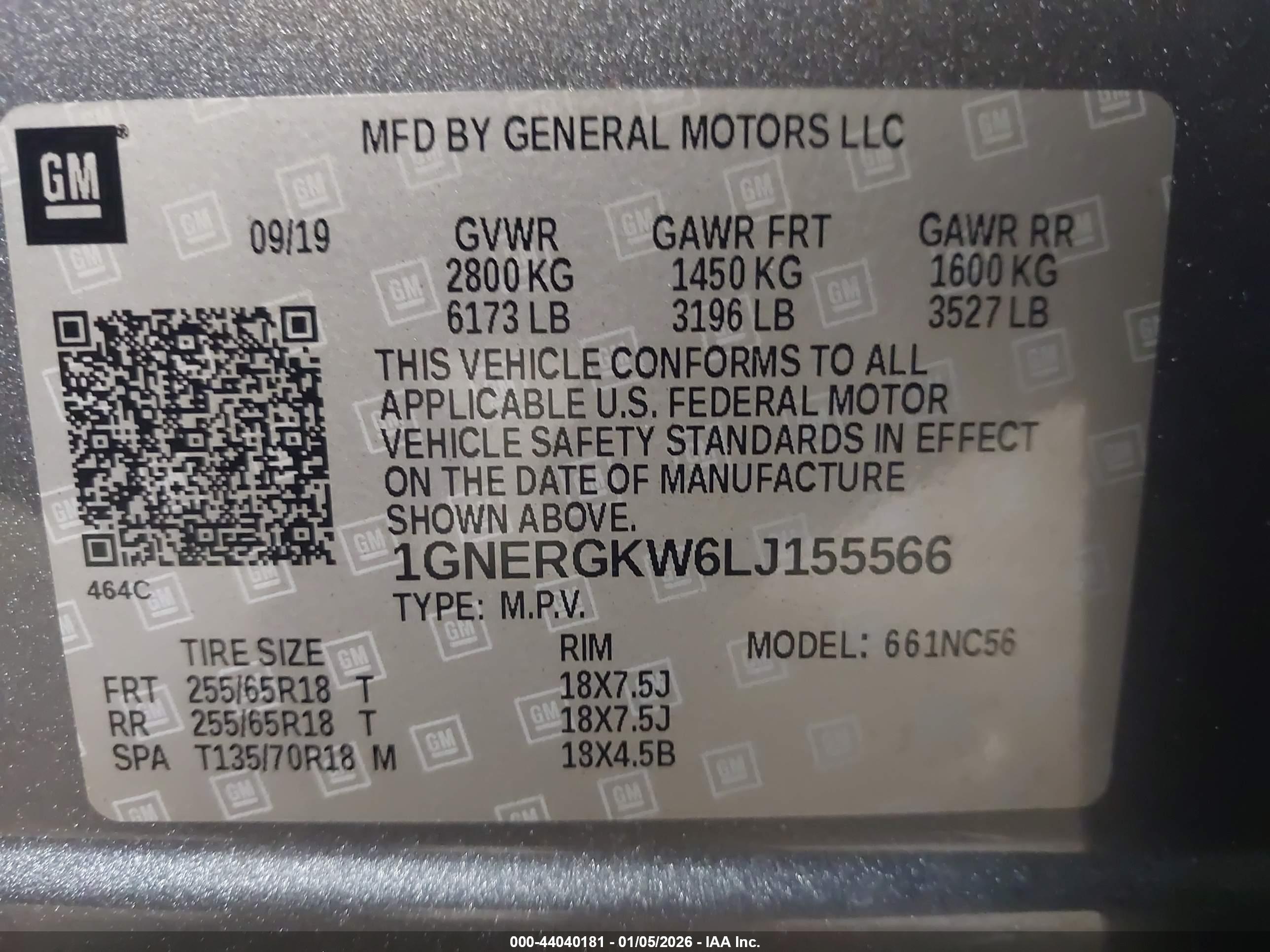 CHEVROLET TRAVERSE image 9