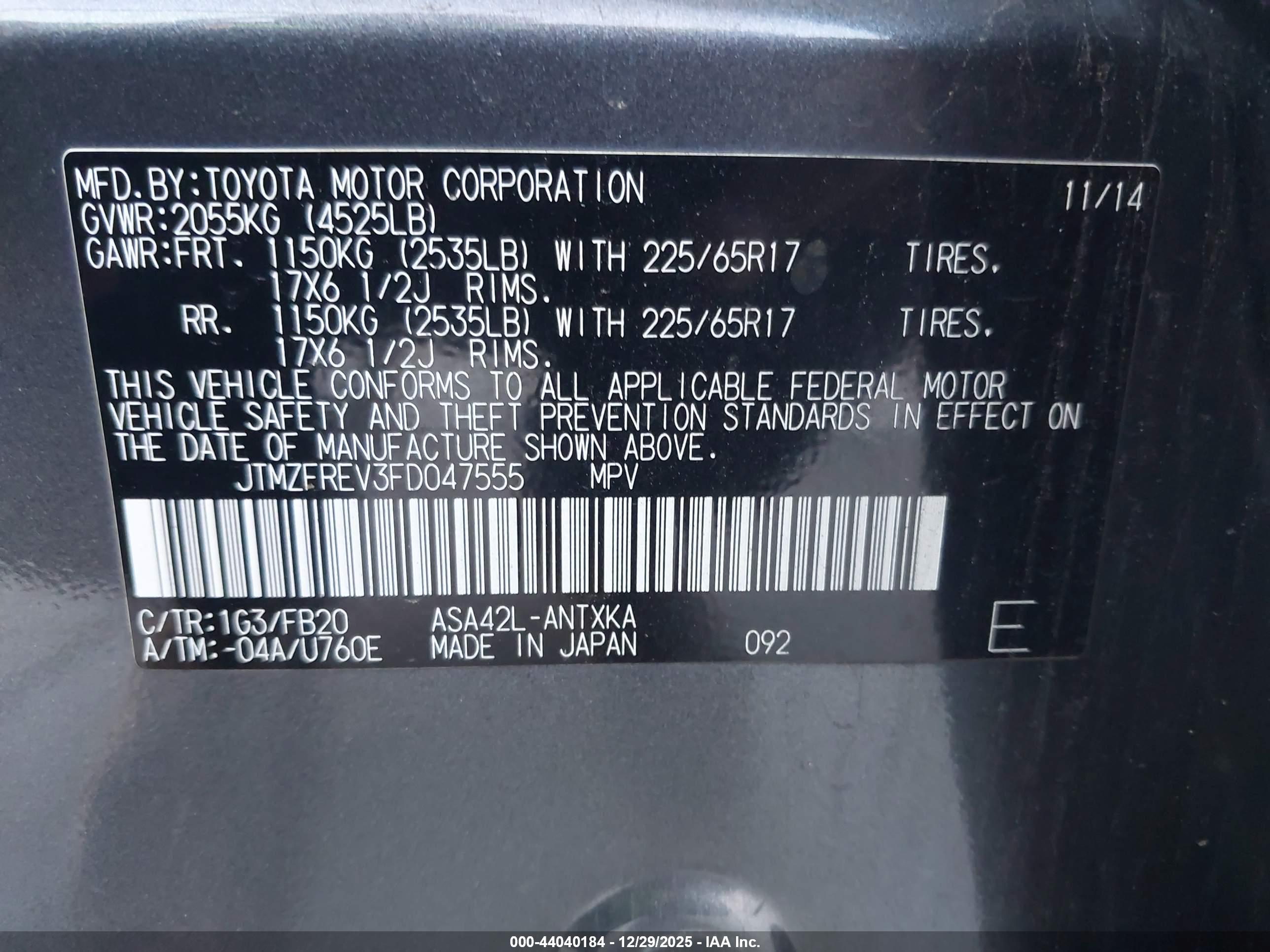 TOYOTA RAV4 image 9