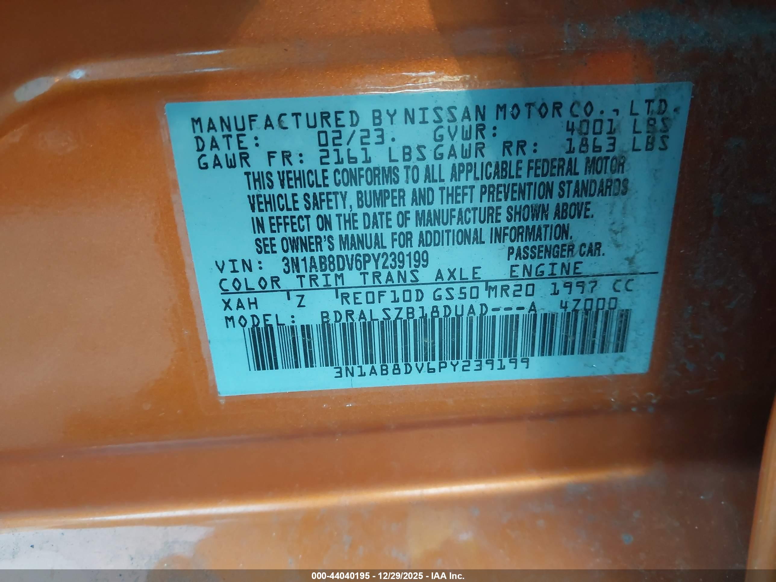 NISSAN SENTRA image 9